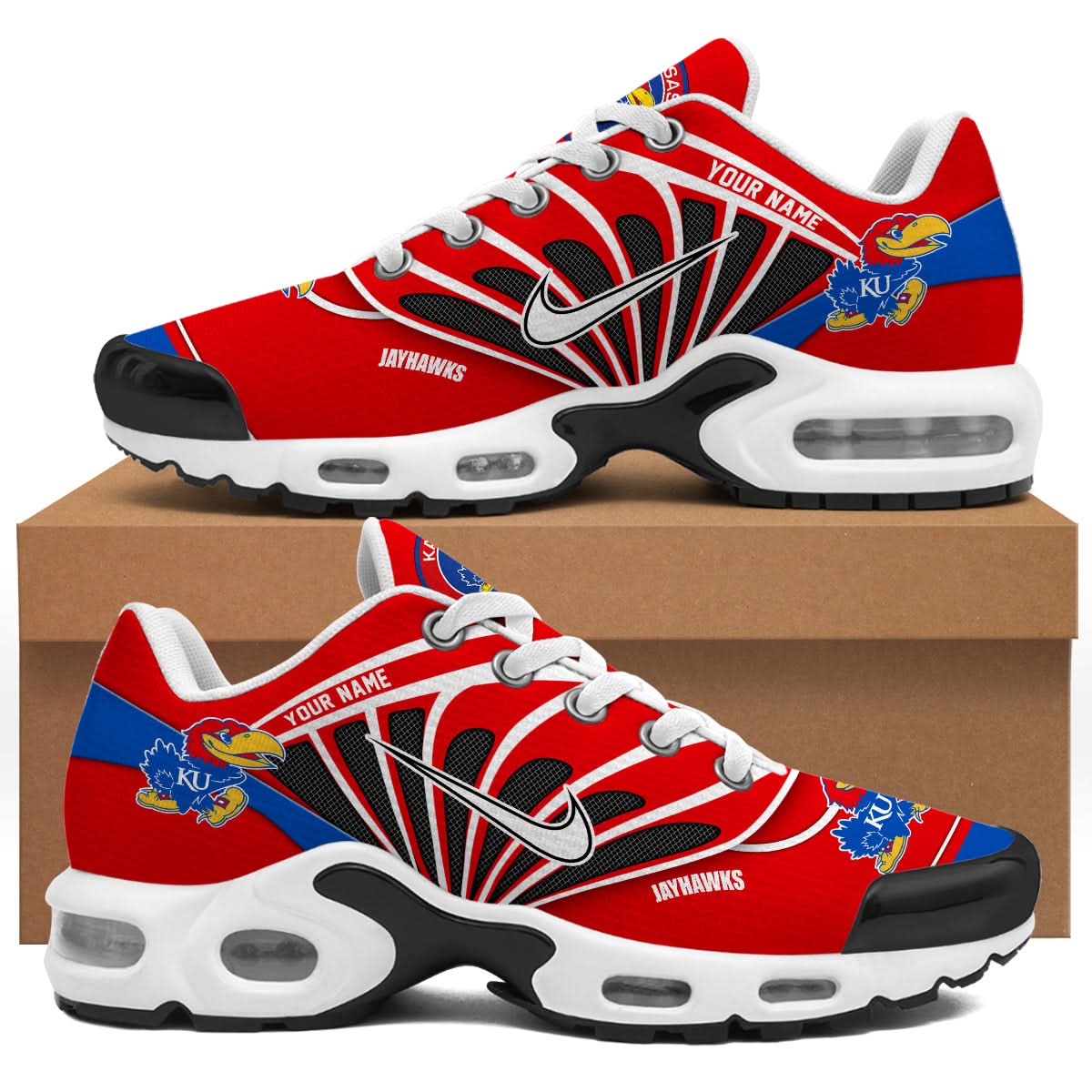 Kansas Jayhawks Air Max Plus Shoes