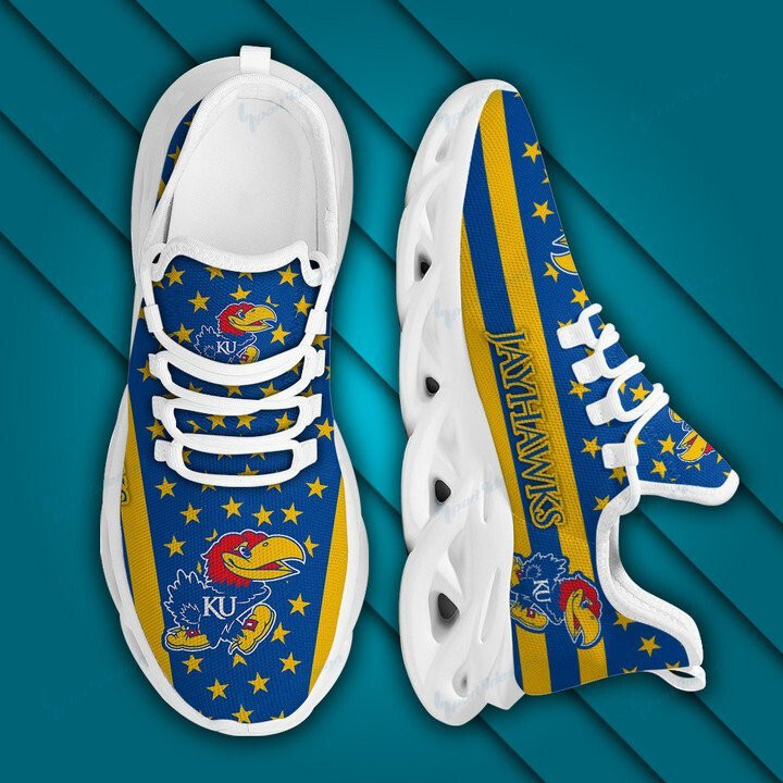 Kansas Jayhawks Max Soul YZ Running Sneakers 21