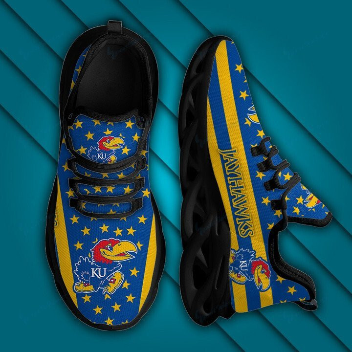 Kansas Jayhawks Max Soul YZ Running Sneakers 21