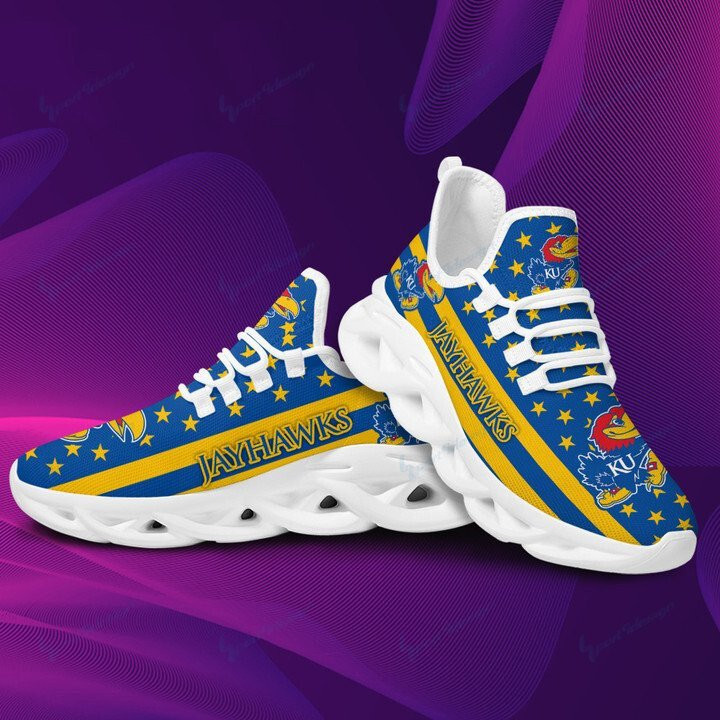 Kansas Jayhawks Max Soul YZ Running Sneakers 21