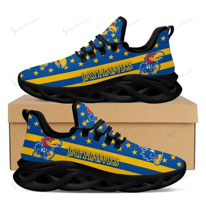 Kansas Jayhawks Max Soul YZ Running Sneakers 21