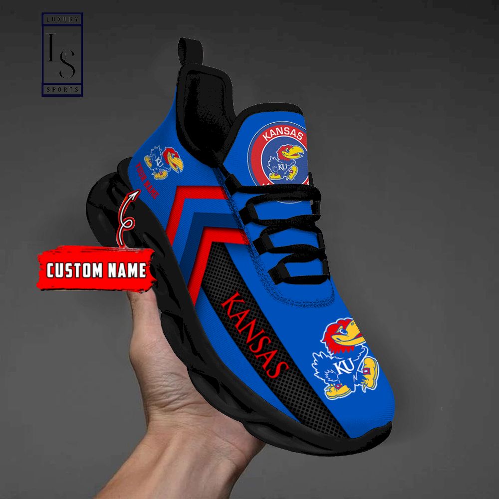 Kansas Jayhawks Personalized Max Soul Shoes