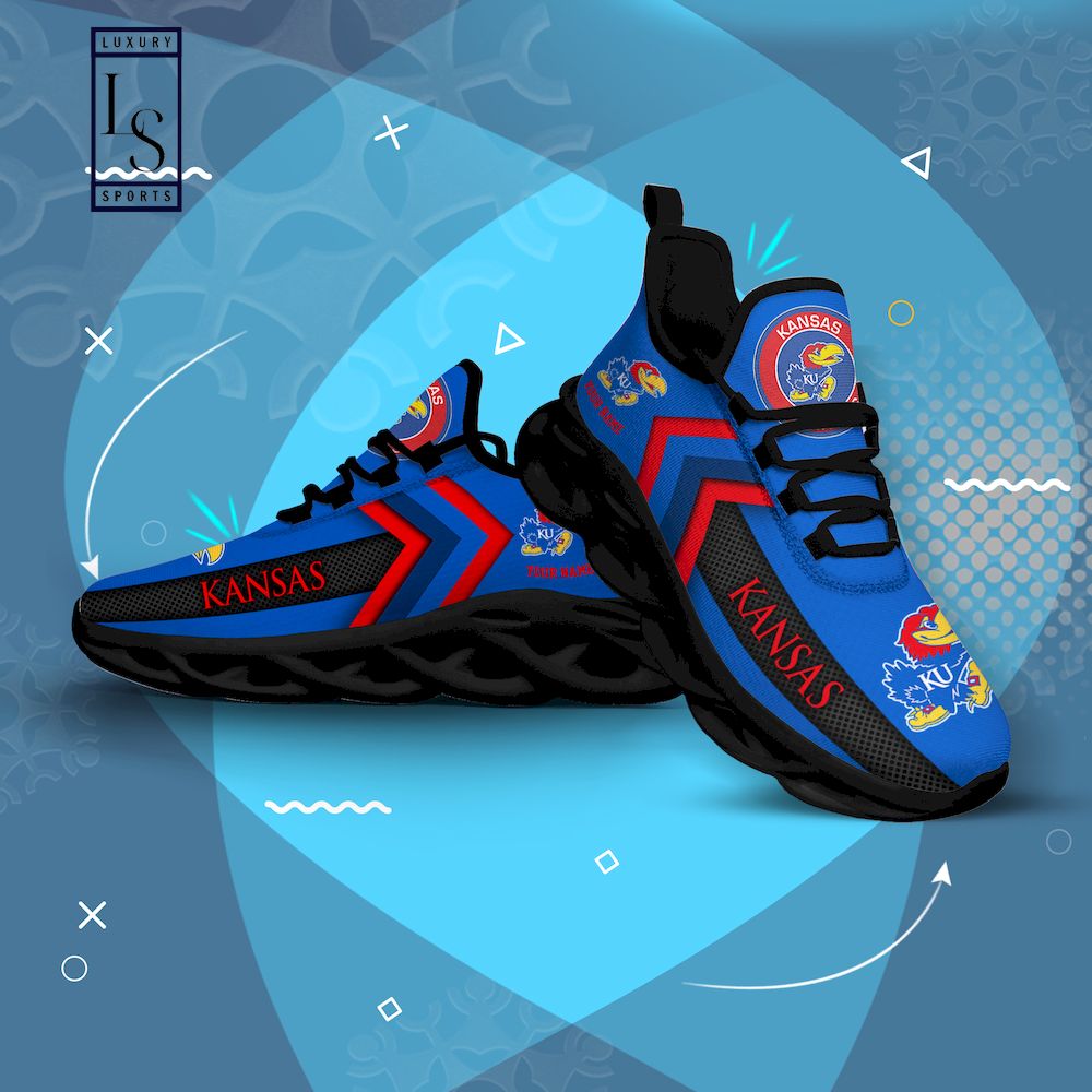 Kansas Jayhawks Personalized Max Soul Shoes