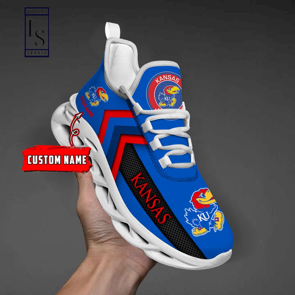 Kansas Jayhawks Personalized Max Soul Shoes
