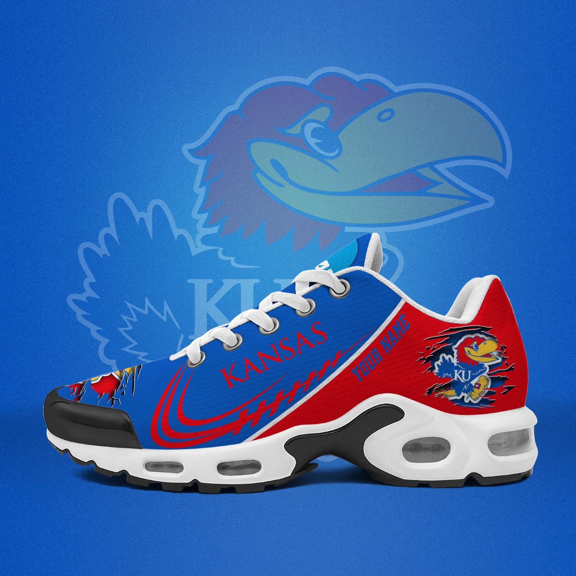 Kansas Jayhawks TN Shoes 2026 Version Custom Name