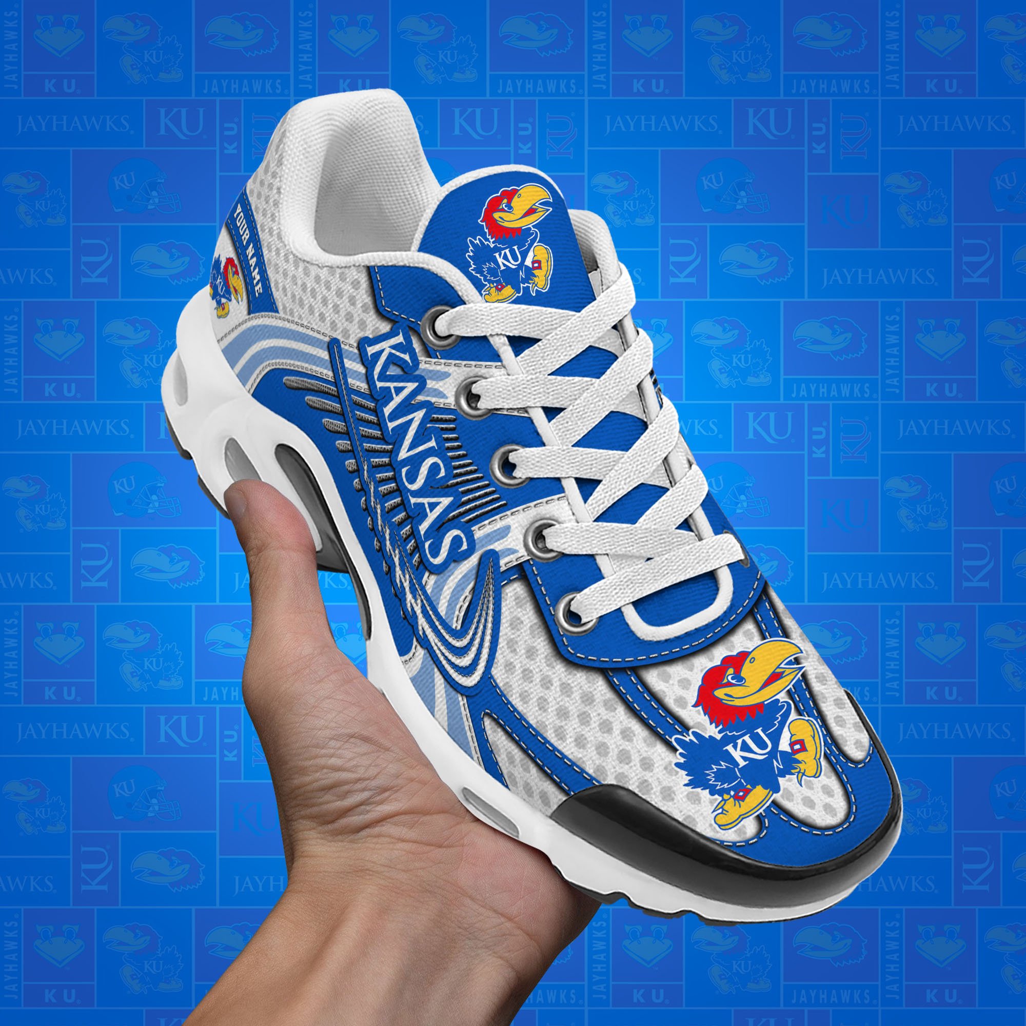 Kansas Jayhawks TN Shoes Custom Your Name, Sport Shoes
