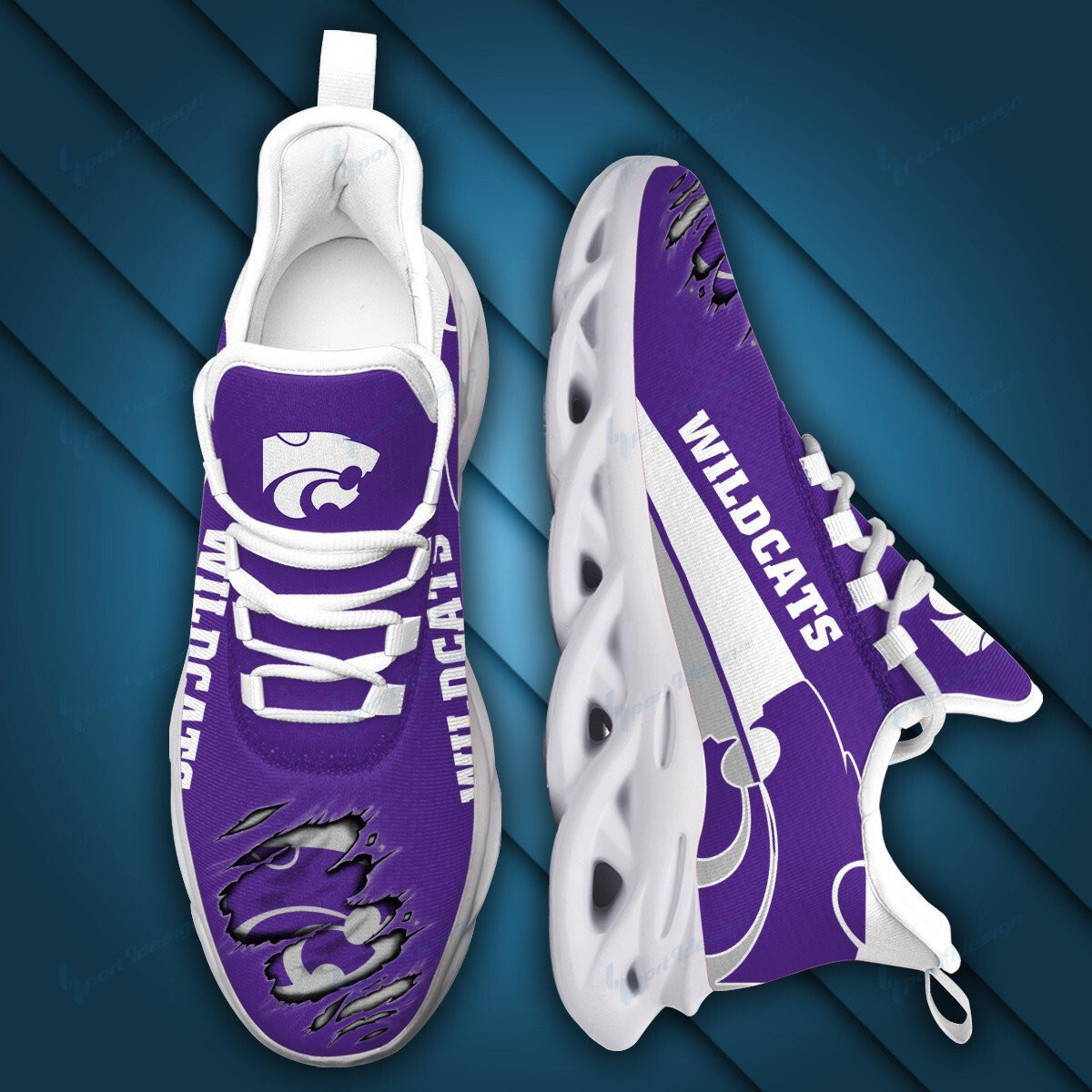 Kansas State Wildcats Max Soul YZ Running Sneakers 968