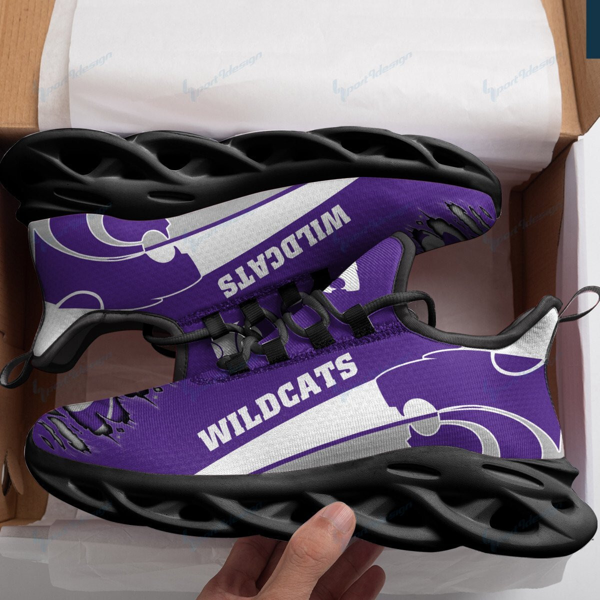 Kansas State Wildcats Max Soul YZ Running Sneakers 968