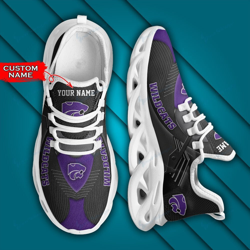 Kansas State Wildcats Personalized Max Soul YZ Running Sneakers 296