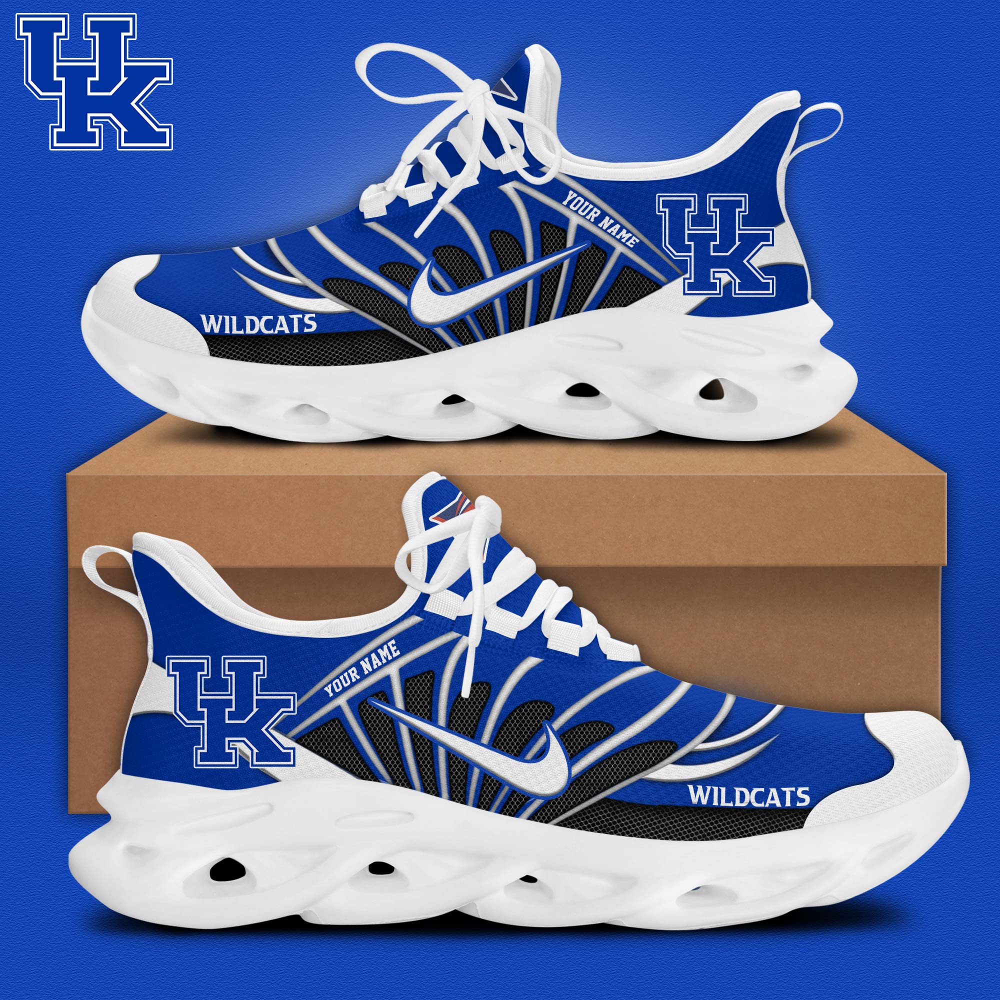 Kentucky Football Personalized Max Soul Shoes