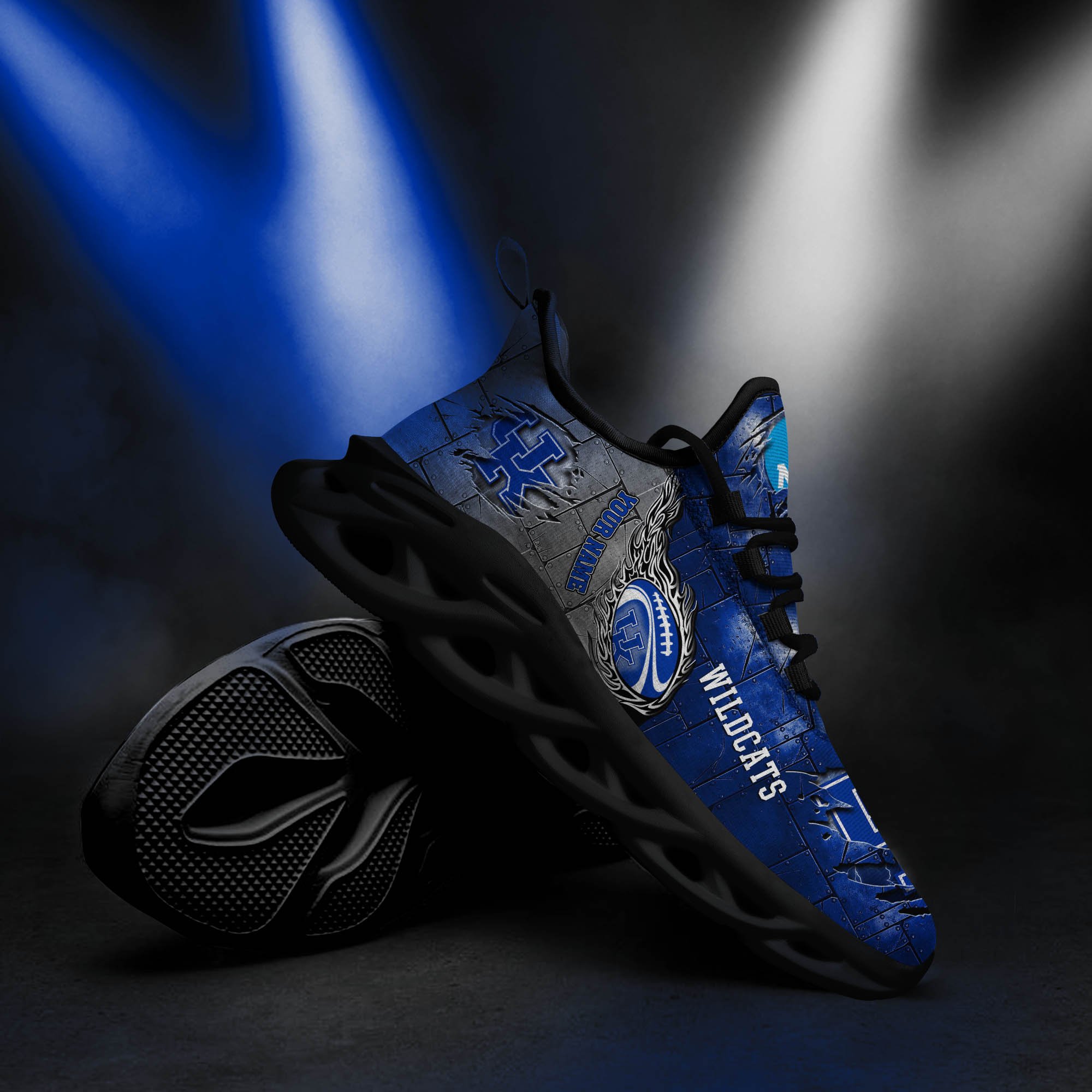 Kentucky Wildcats Black Max Soul Shoes 2026 Versions, White Max Soul Shoes Custom Your Name PH879