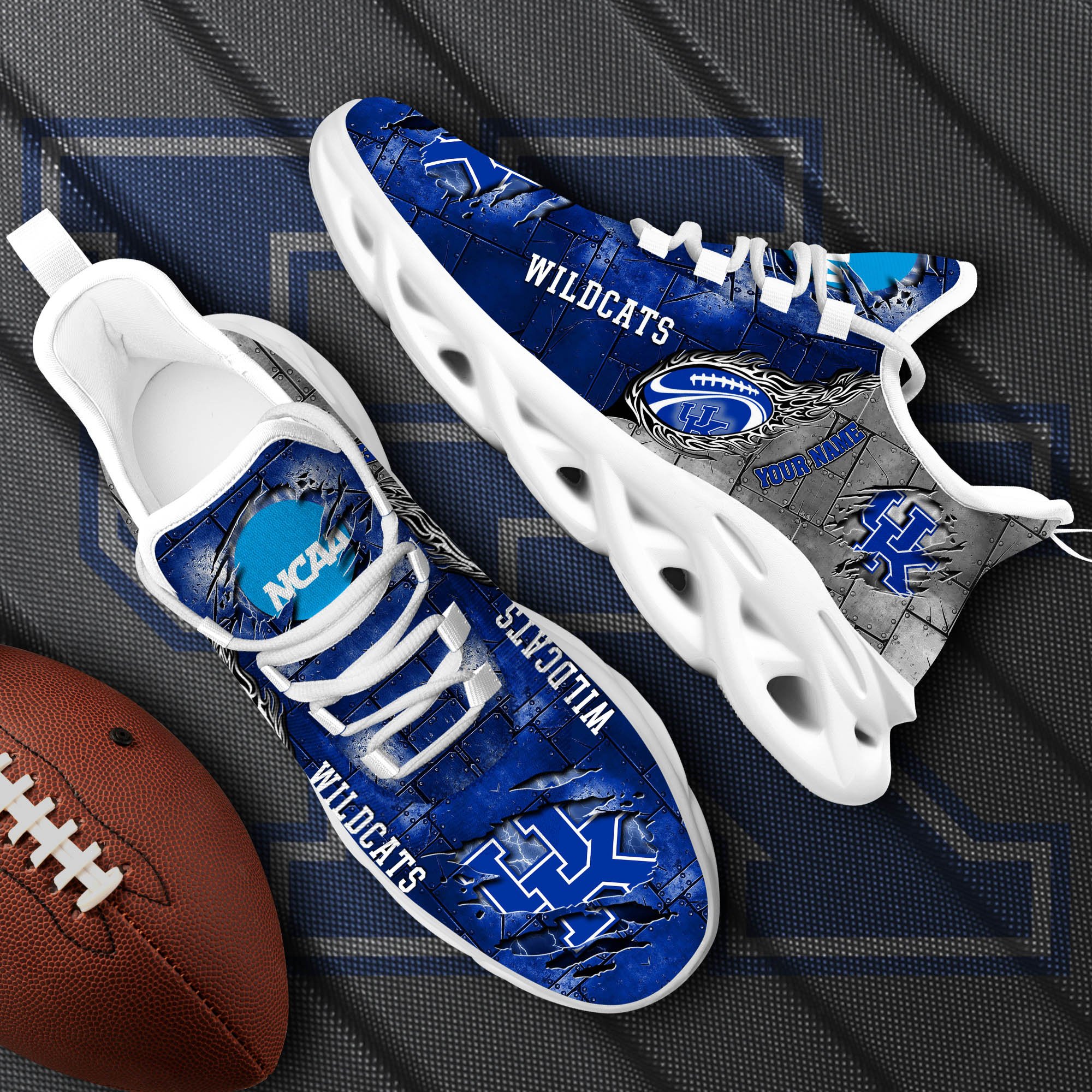 Kentucky Wildcats Black Max Soul Shoes 2026 Versions, White Max Soul Shoes Custom Your Name PH879