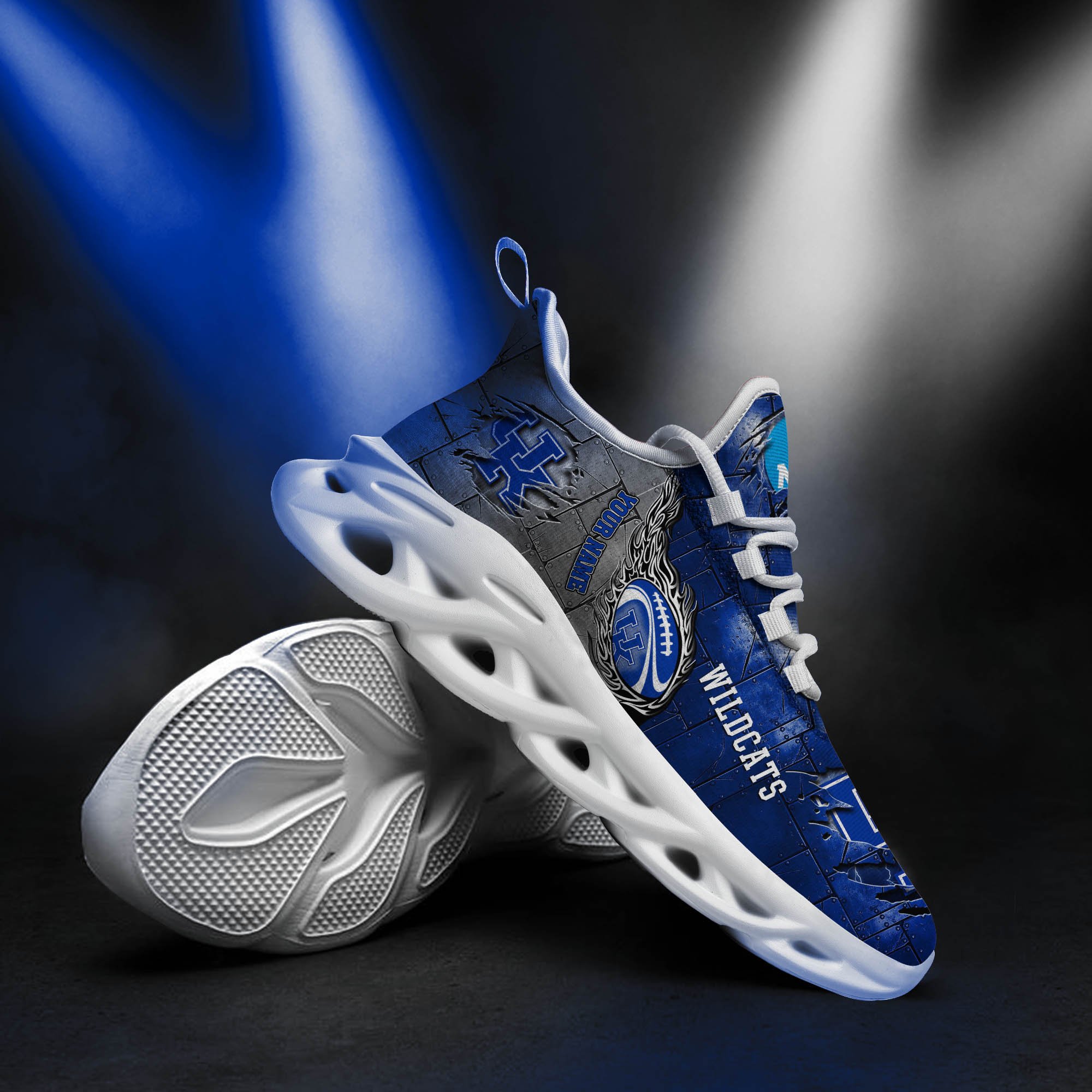 Kentucky Wildcats Black Max Soul Shoes 2026 Versions, White Max Soul Shoes Custom Your Name PH879