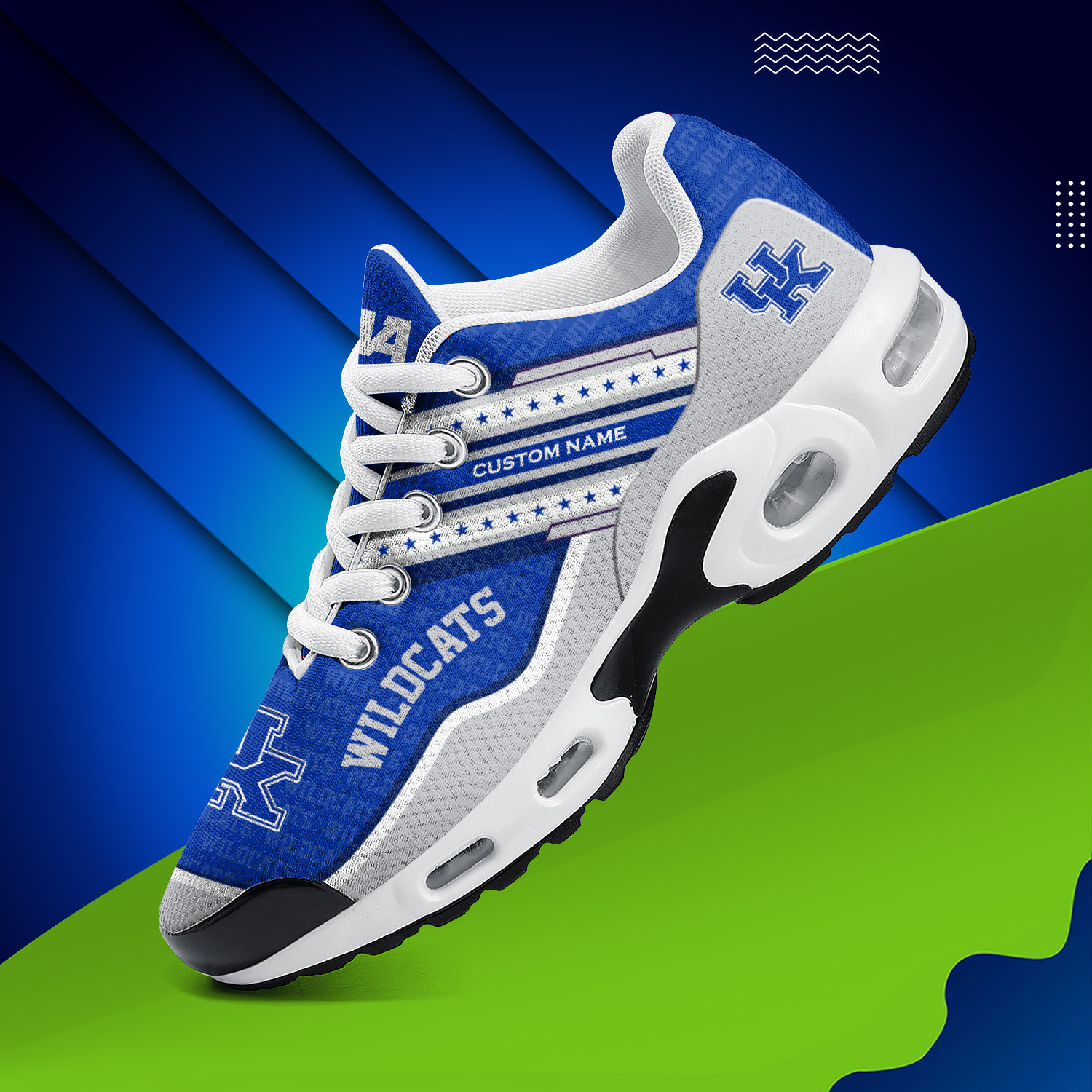 Kentucky Wildcats Personalized Name Team Logo Mix Colors Star Line TN Shoes Air Cushion Sneakers