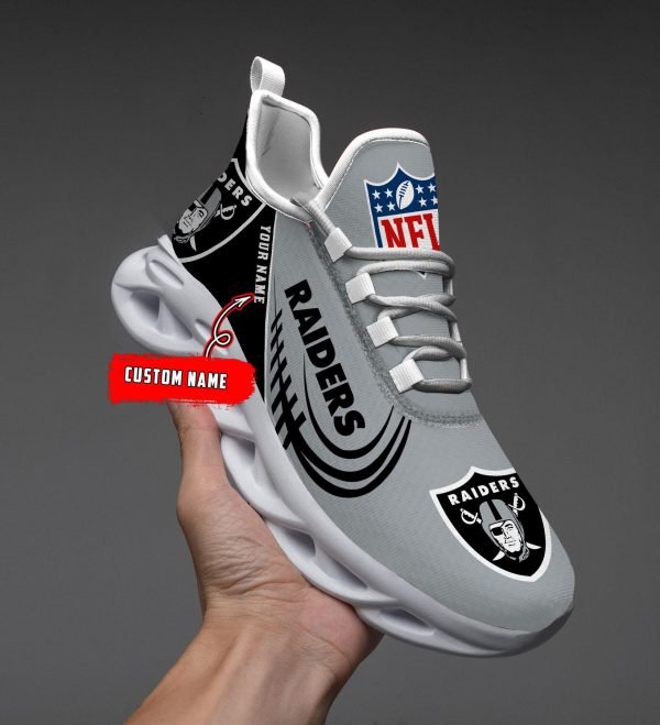 Las Vegas Raiders Black Max Soul Shoes 2026 Versions Custom Name 630
