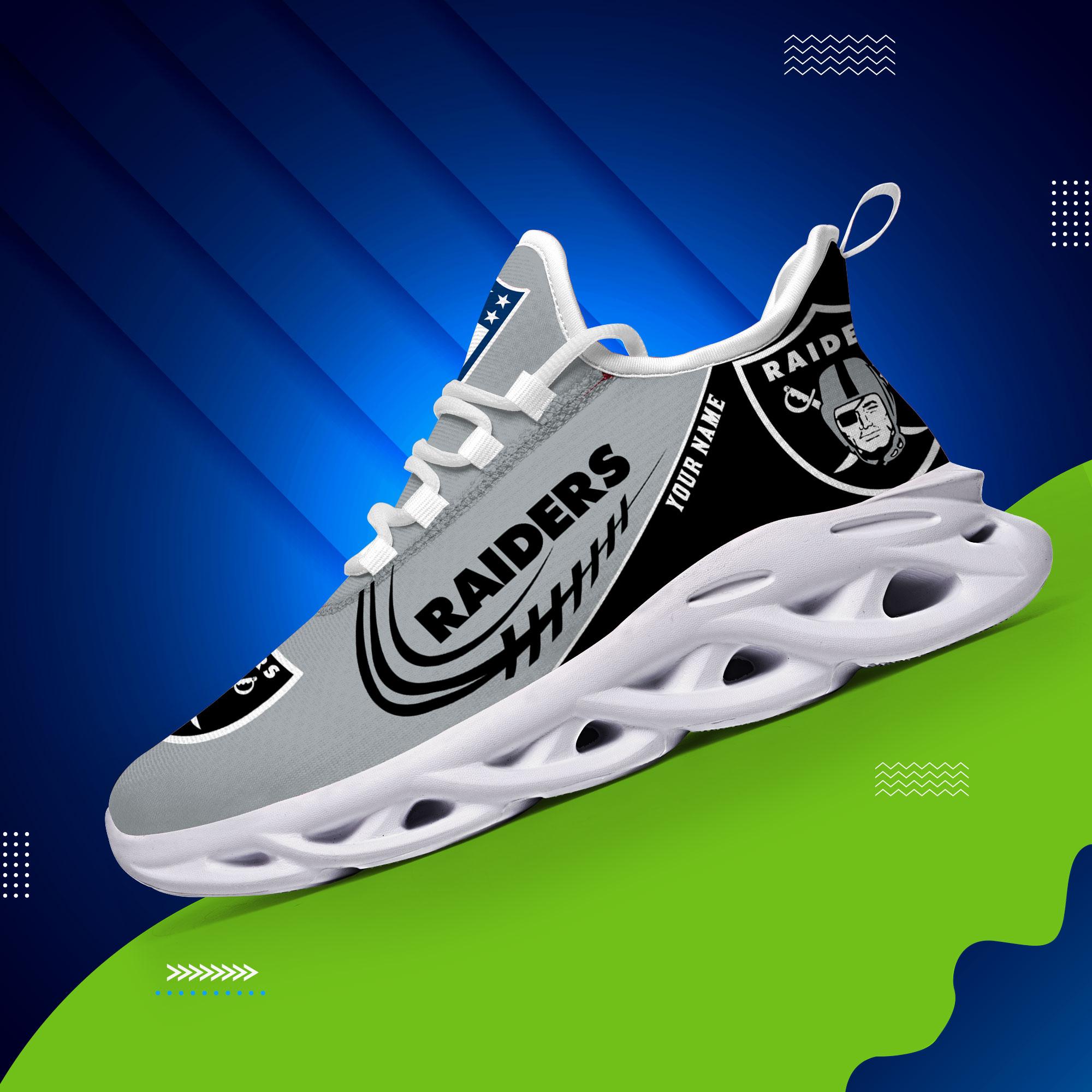 Las Vegas Raiders Black Max Soul Shoes 2026 Versions Custom Name 630