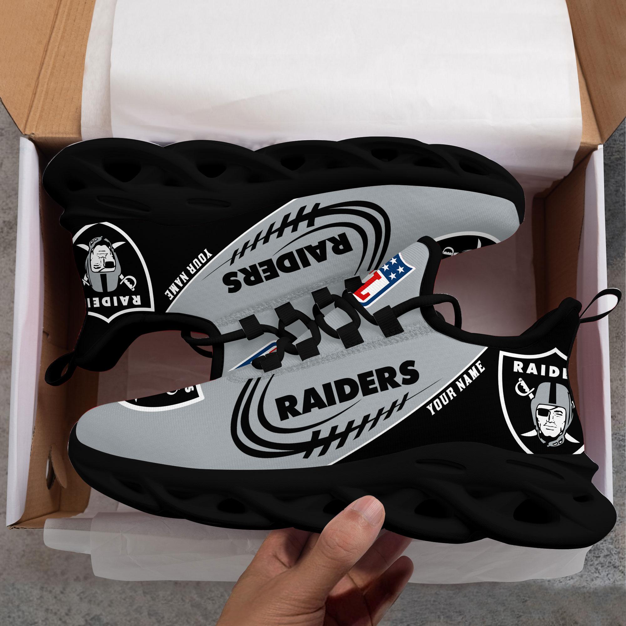 Las Vegas Raiders Black Max Soul Shoes 2026 Versions Custom Name 630