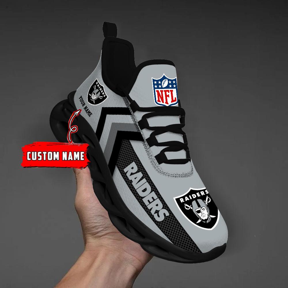 Las Vegas Raiders Black Max Soul Shoes 2026 Versions Custom Name 638