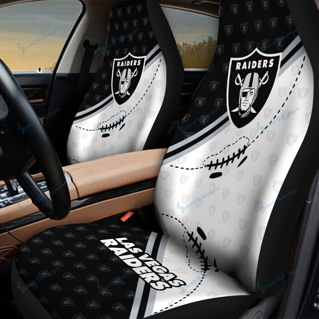 Las Vegas Raiders Car Seat Covers BG70
