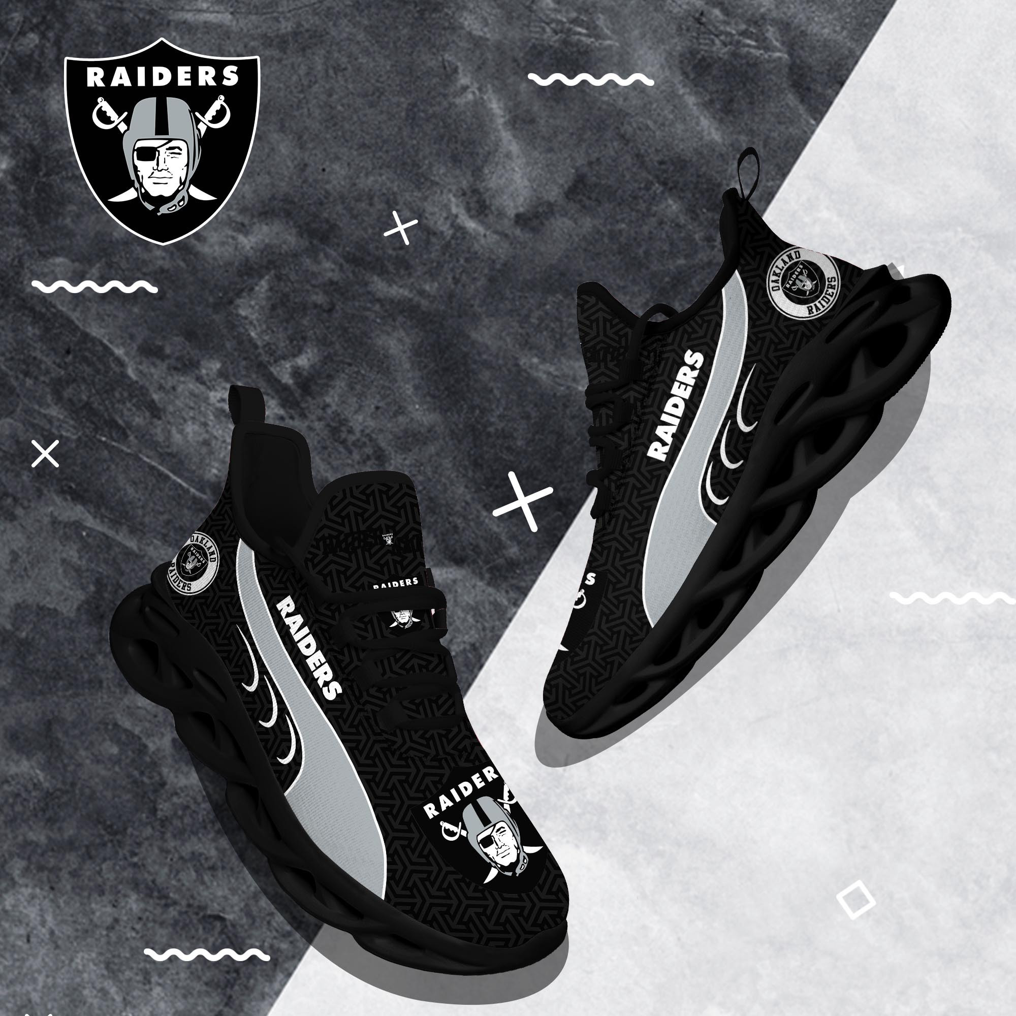 Las Vegas Raiders Clunky Shoes T-42107