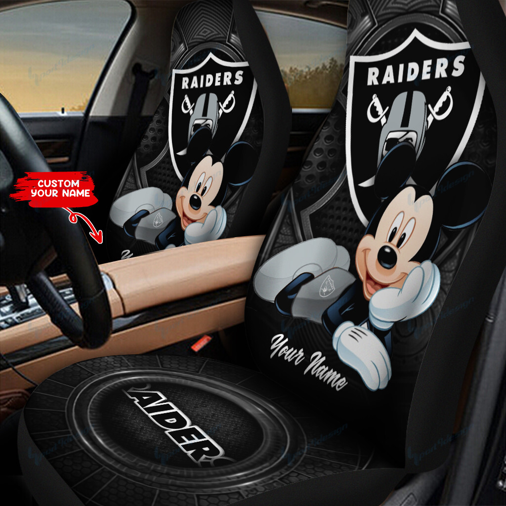 Las Vegas Raiders Personalized Car Seat Covers BG272