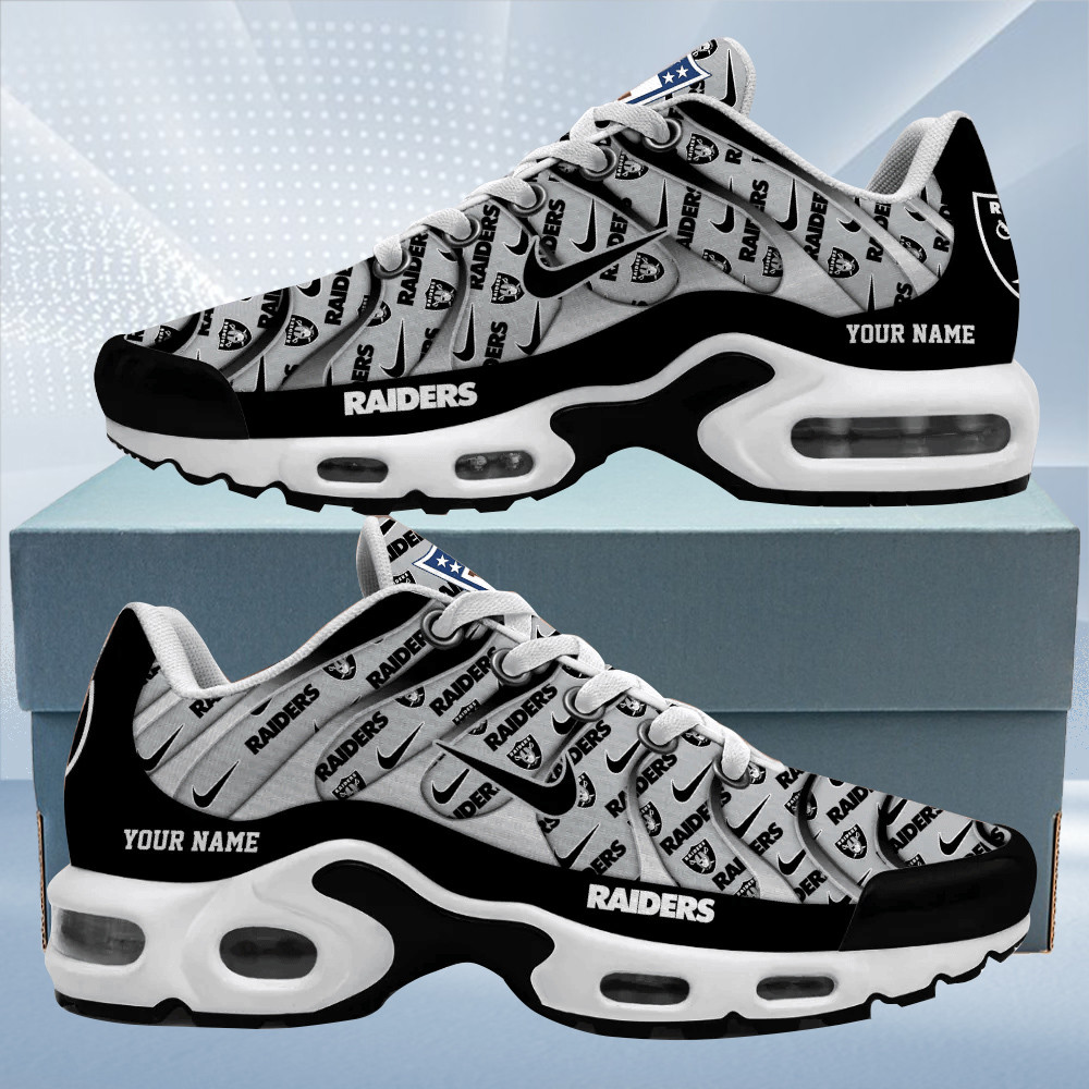 Las Vegas Raiders Personalized Name Team Mix Colors V5 TN Air Max Shoes Air Cushion Sneakers