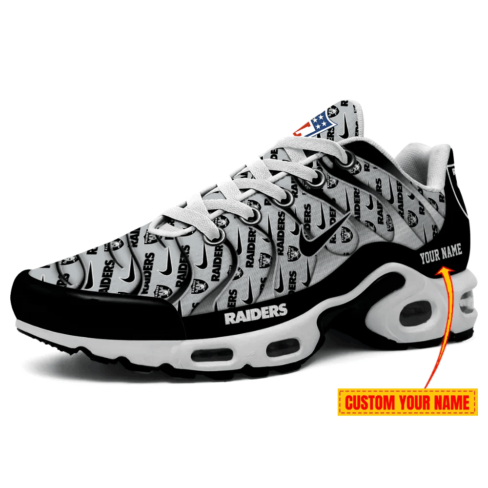 Las Vegas Raiders Personalized Name Team Mix Colors V5 TN Air Max Shoes Air Cushion Sneakers