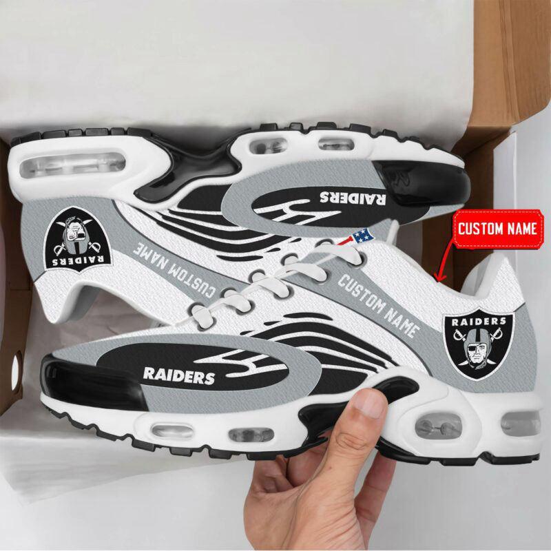 Las Vegas Raiders Premium Air Max Plus Sport Sneakers For Fan Gifts