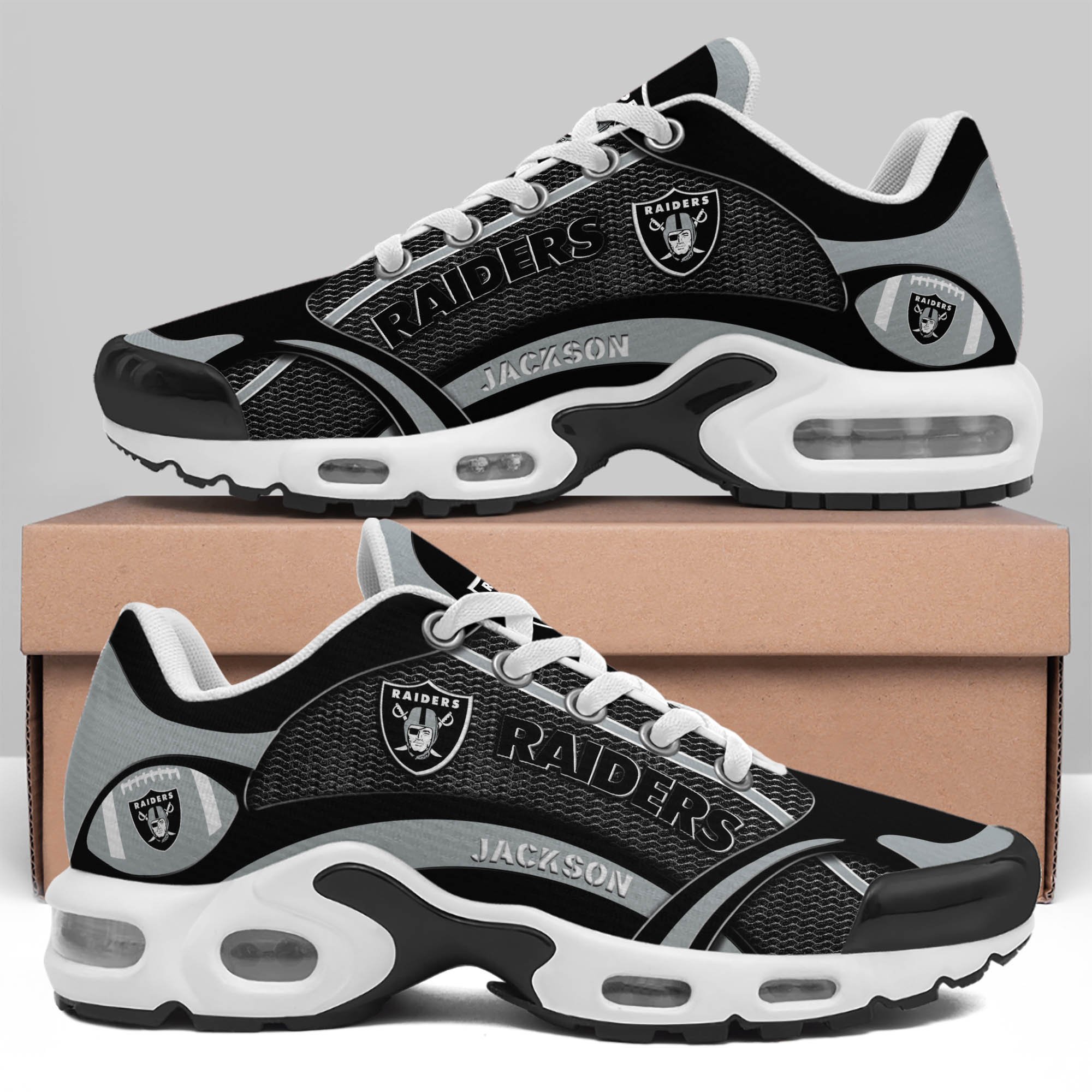 Las Vegas Raiders Team TN Shoes 2026 Version Custom Name 889