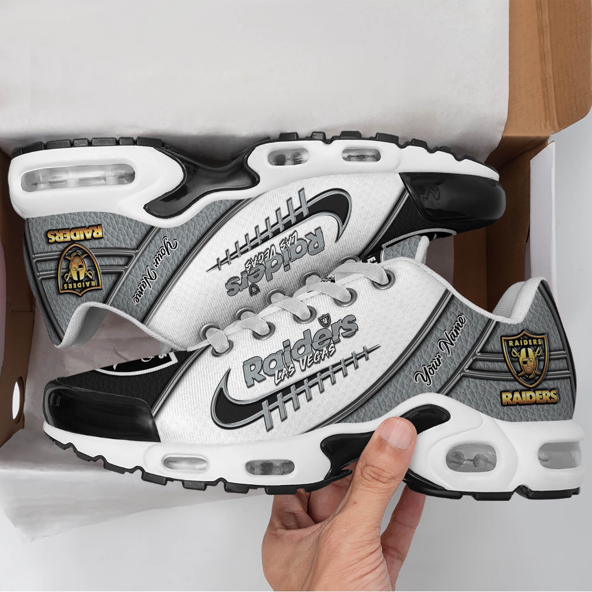 Las Vegas Raiders TN Shoes 2026 Version Custom Your Name, Football Team Shoes 516