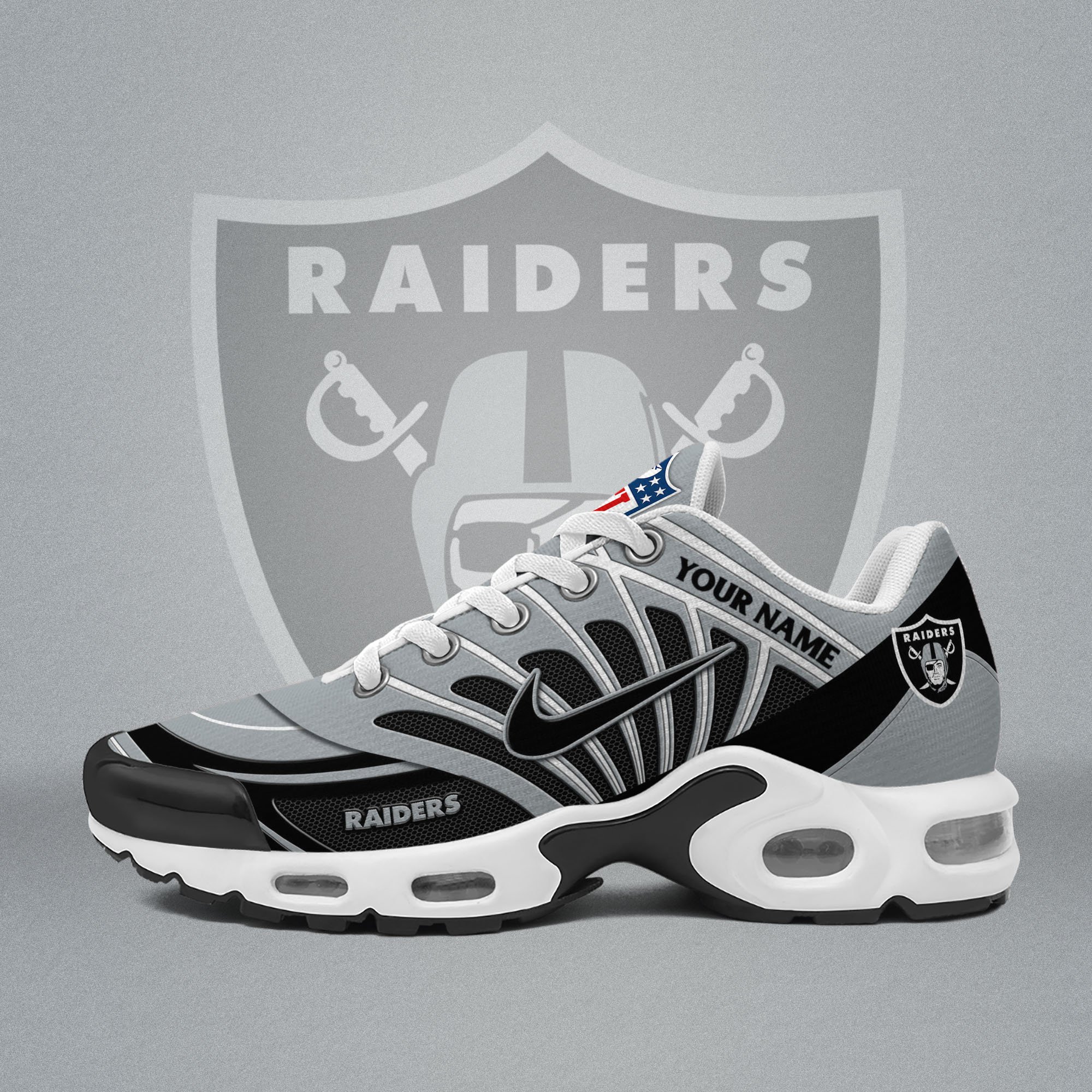 Las Vegas Raiders TN Shoes 2026 Versions Custom Your Name 921
