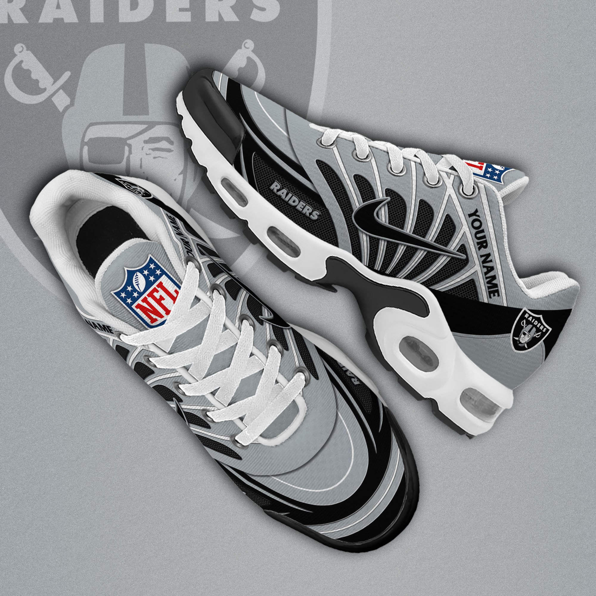 Las Vegas Raiders TN Shoes 2026 Versions Custom Your Name 921