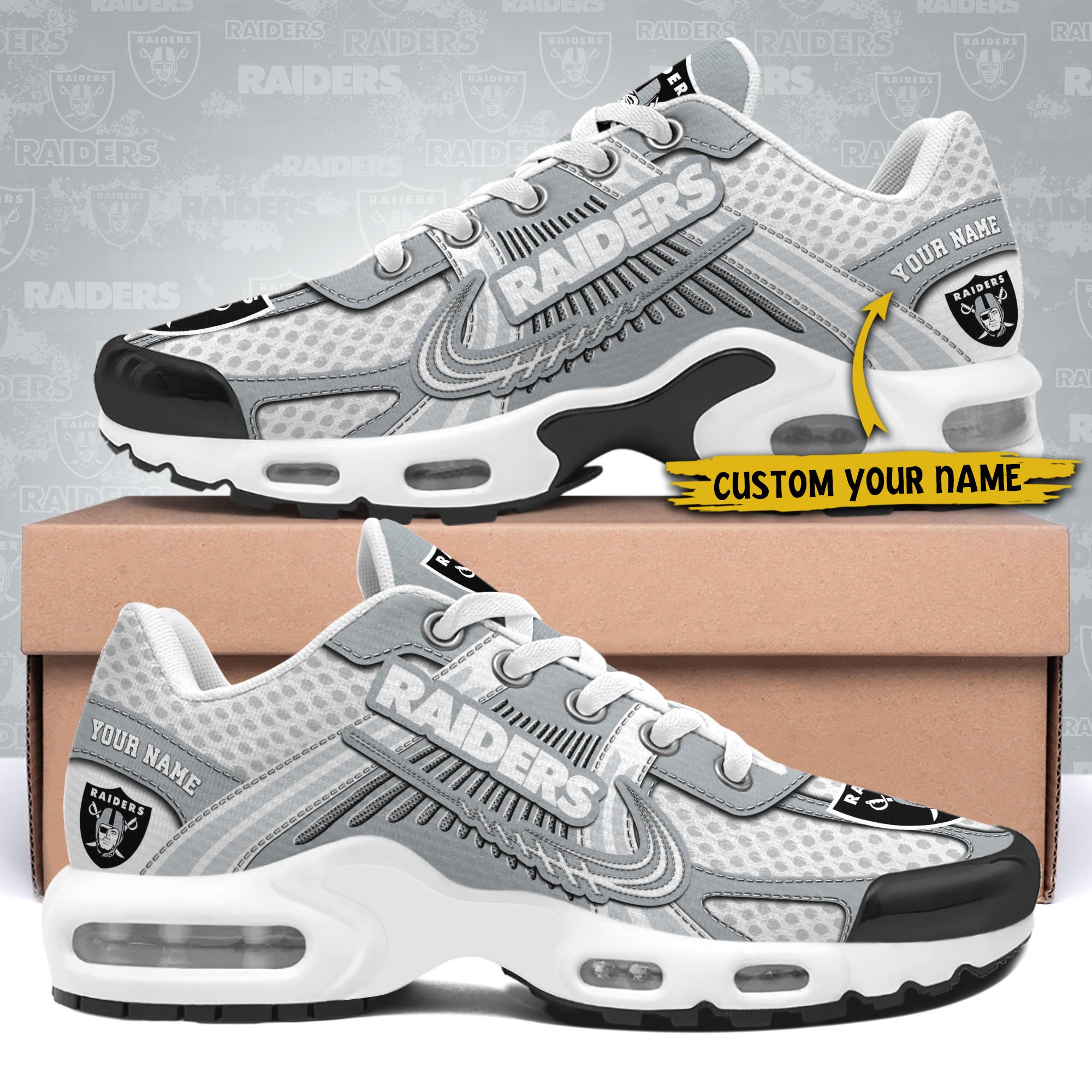 Las Vegas Raiders TN Shoes Custom Your Name, Sport Team Shoes, Shoes For Sport Lovers, Gifts For Fans ETRG-62469