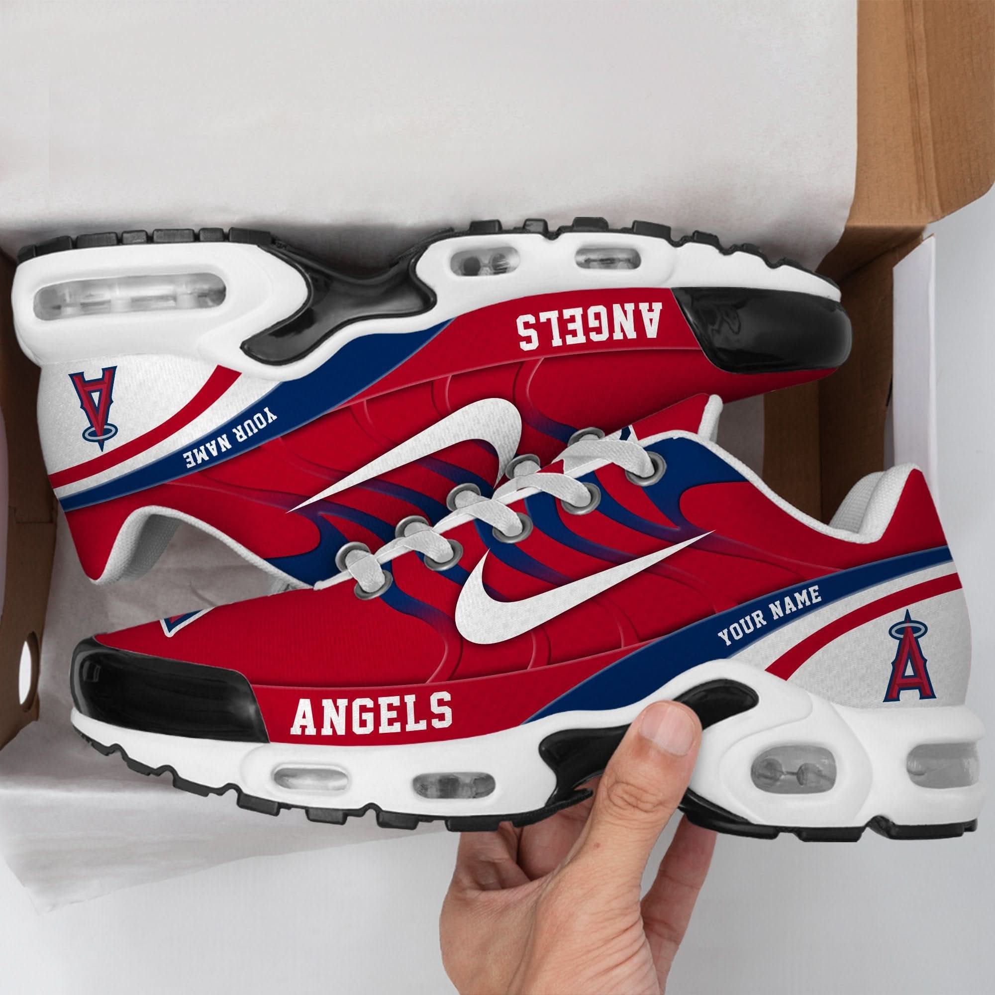 Los Angeles Angels Personalized Air Max Shoes TD 300525