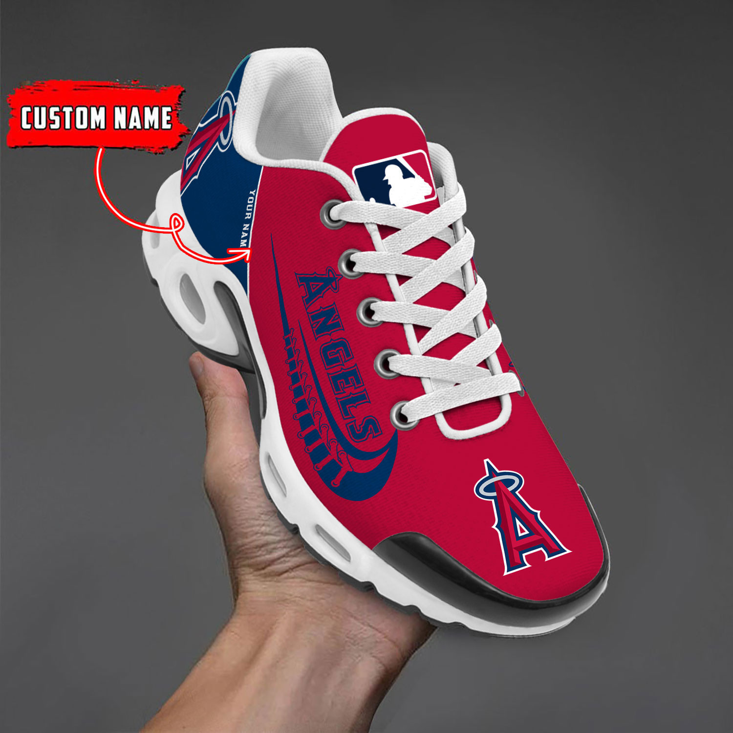 Los Angeles Angels Team Logo Baseball God Wings Air Max Shoes Sneaker