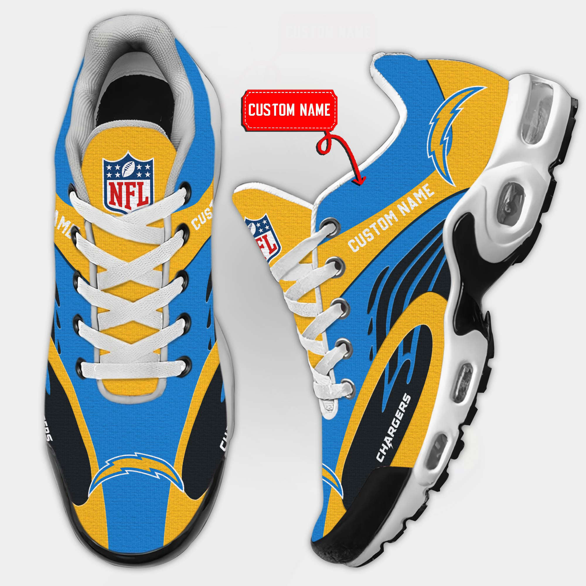 Los Angeles Chargers Premium TN Shoes Air Cushion Sneakers