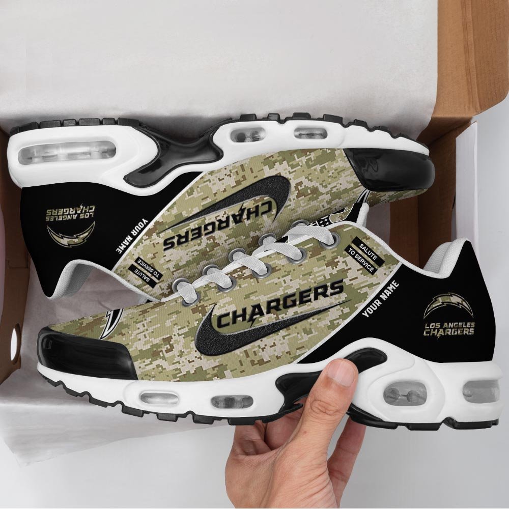 Los Angeles Chargers TN Shoes 2026 Version Custom Name, Camouflage Shoes PH586