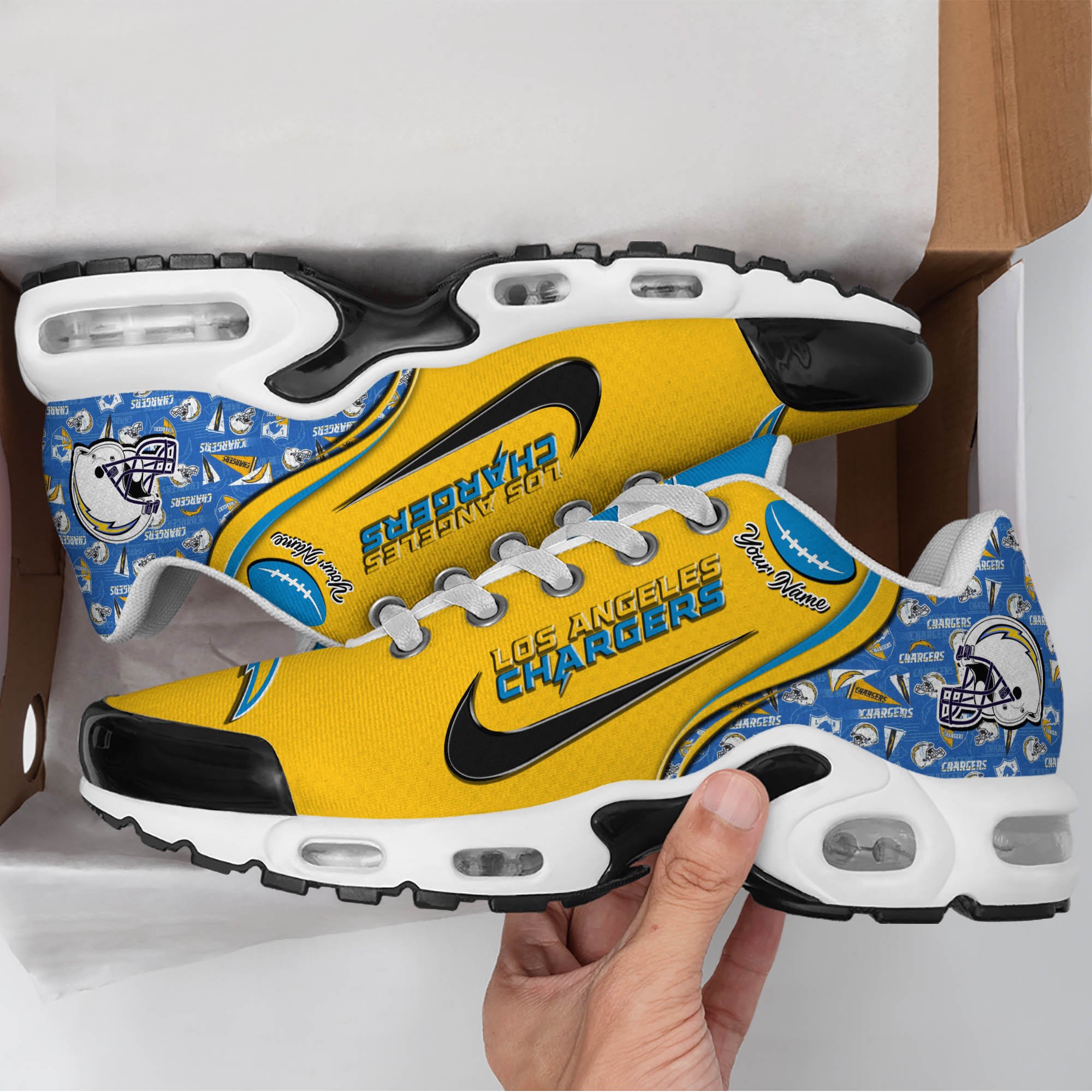 Los Angeles Chargers TN Shoes 2026 Version Custom Your Name 499