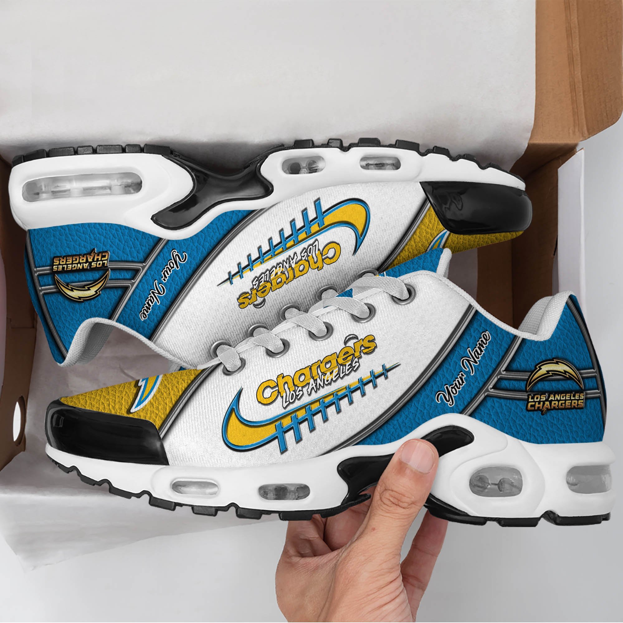 Los Angeles Chargers TN Shoes 2026 Version Custom Your Name, Football Team Shoes 516