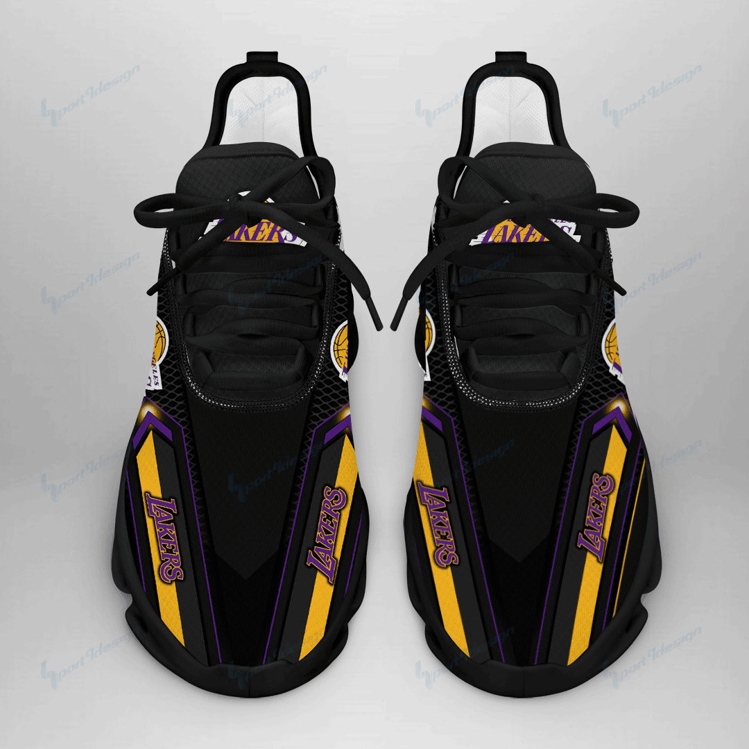 Los Angeles Lakers Personalized Max Soul YZ Running Sneakers 61