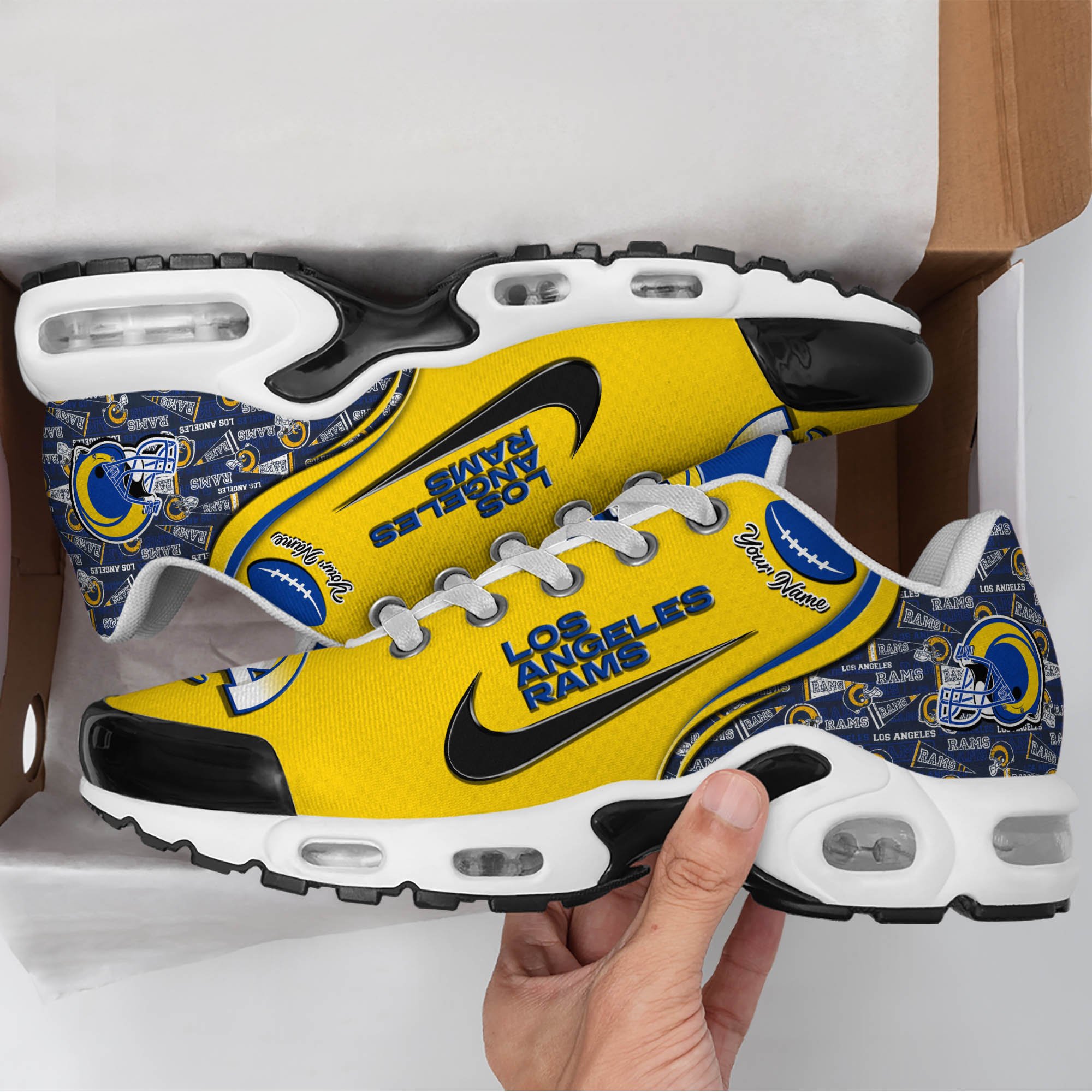 Los Angeles Rams TN Shoes 2026 Version Custom Your Name 499