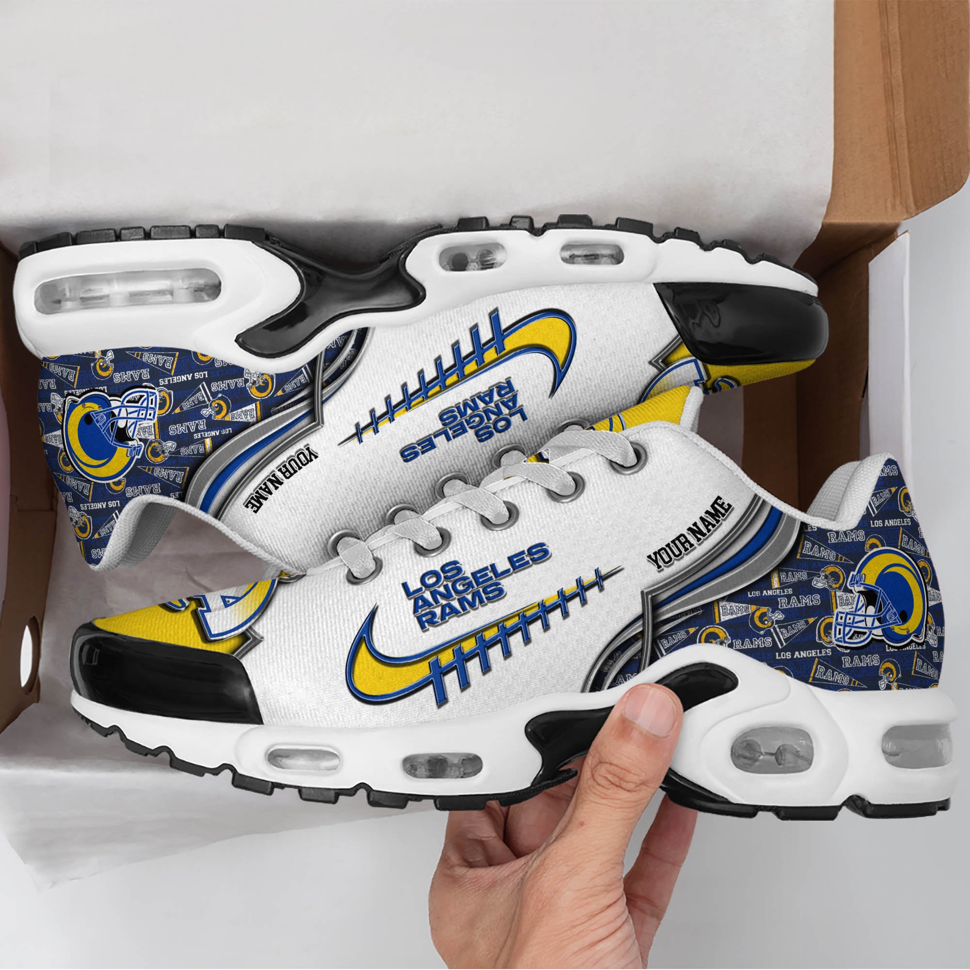 Los Angeles Rams TN Shoes 2026 Version Custom Your Name 642