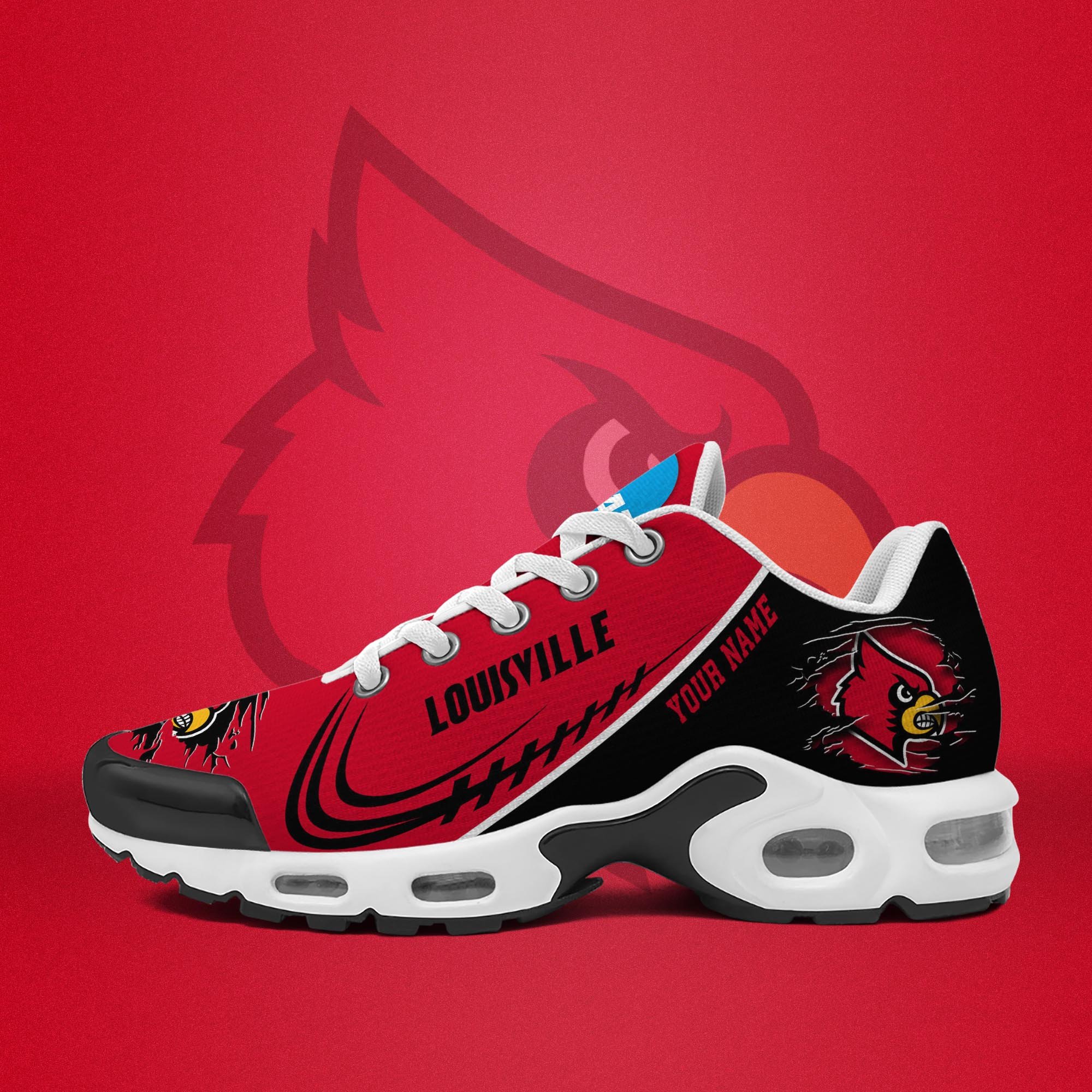 Louisville Cardinals TN Shoes 2026 Version Custom Name