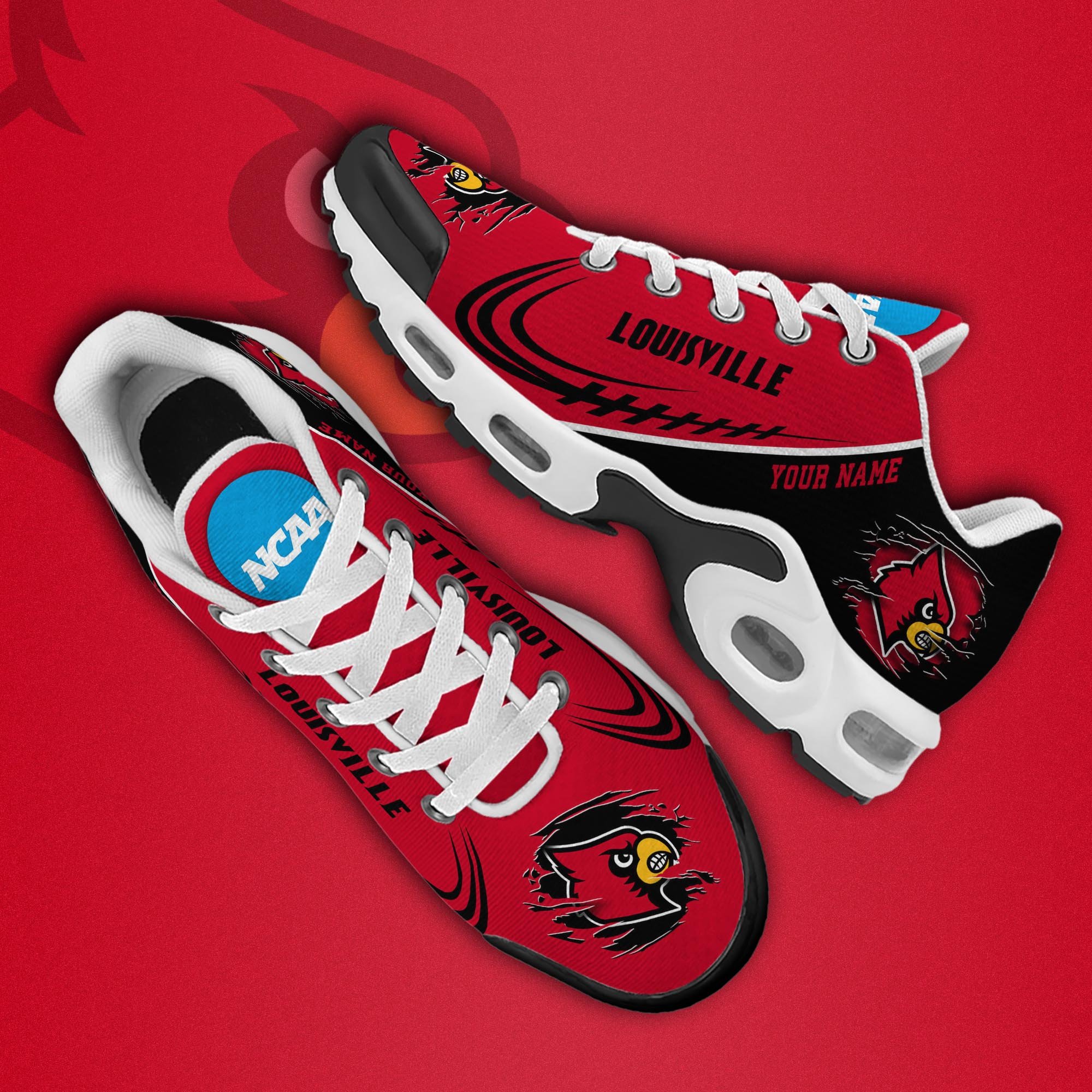 Louisville Cardinals TN Shoes 2026 Version Custom Name