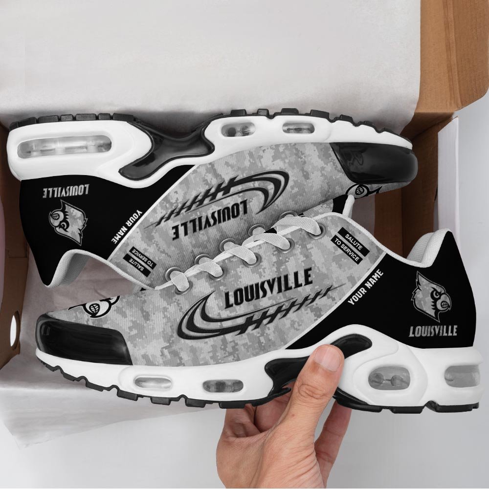 Louisville Cardinals TN Shoes 2026 Version Custom Name, Camouflage Shoes PH585