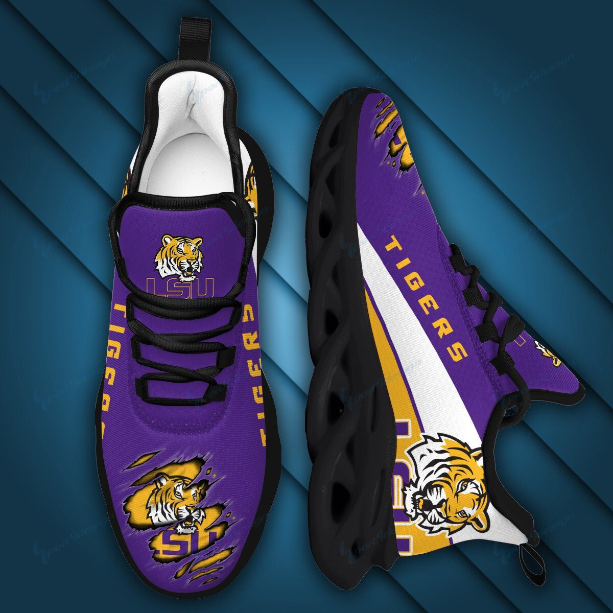 LSU Tigers Max Soul YZ Running Sneakers 965