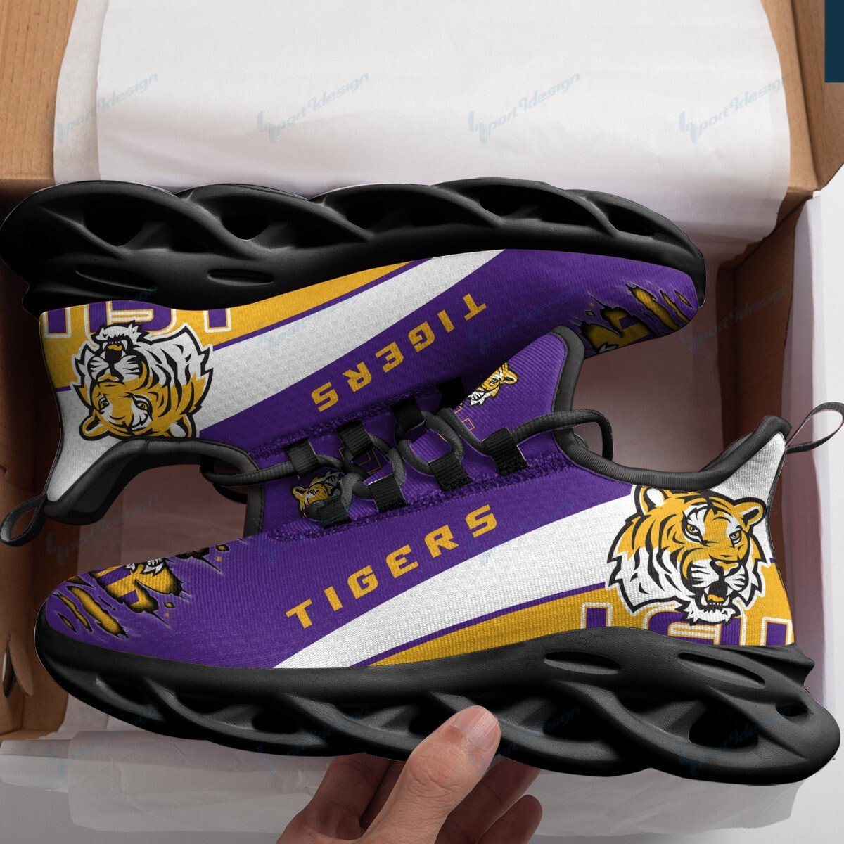 LSU Tigers Max Soul YZ Running Sneakers 965