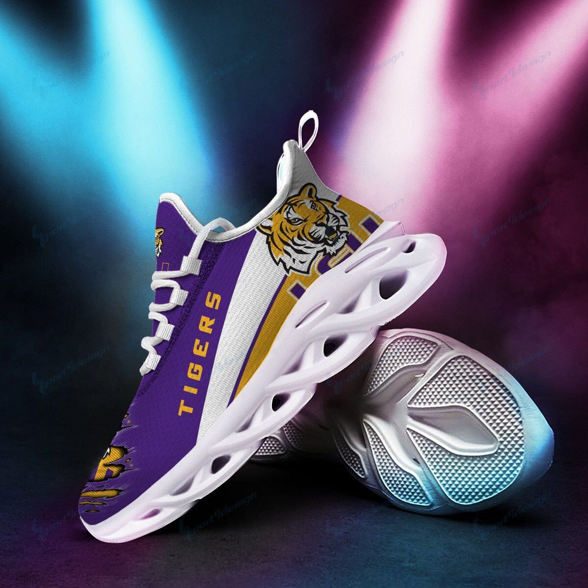 LSU Tigers Max Soul YZ Running Sneakers 965