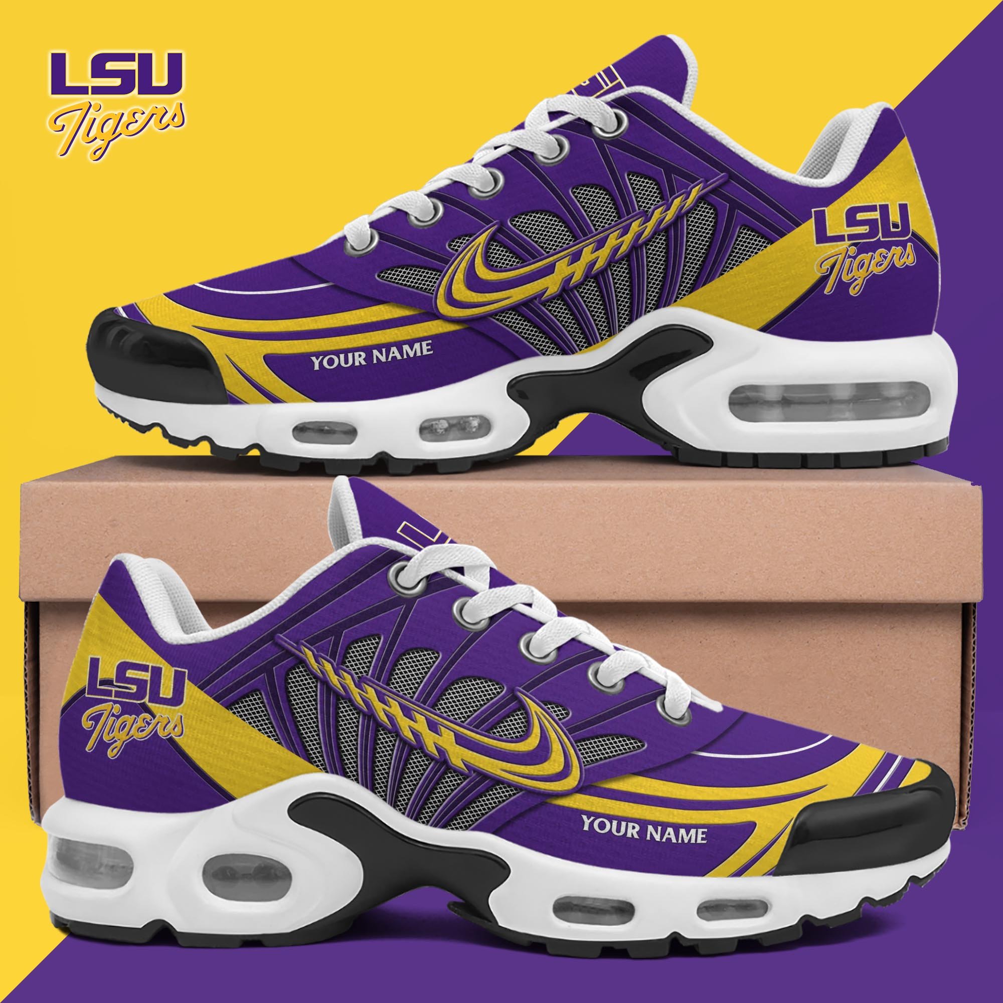 LSU TIGERS TN Shoes 2026 Version Custom Name 135