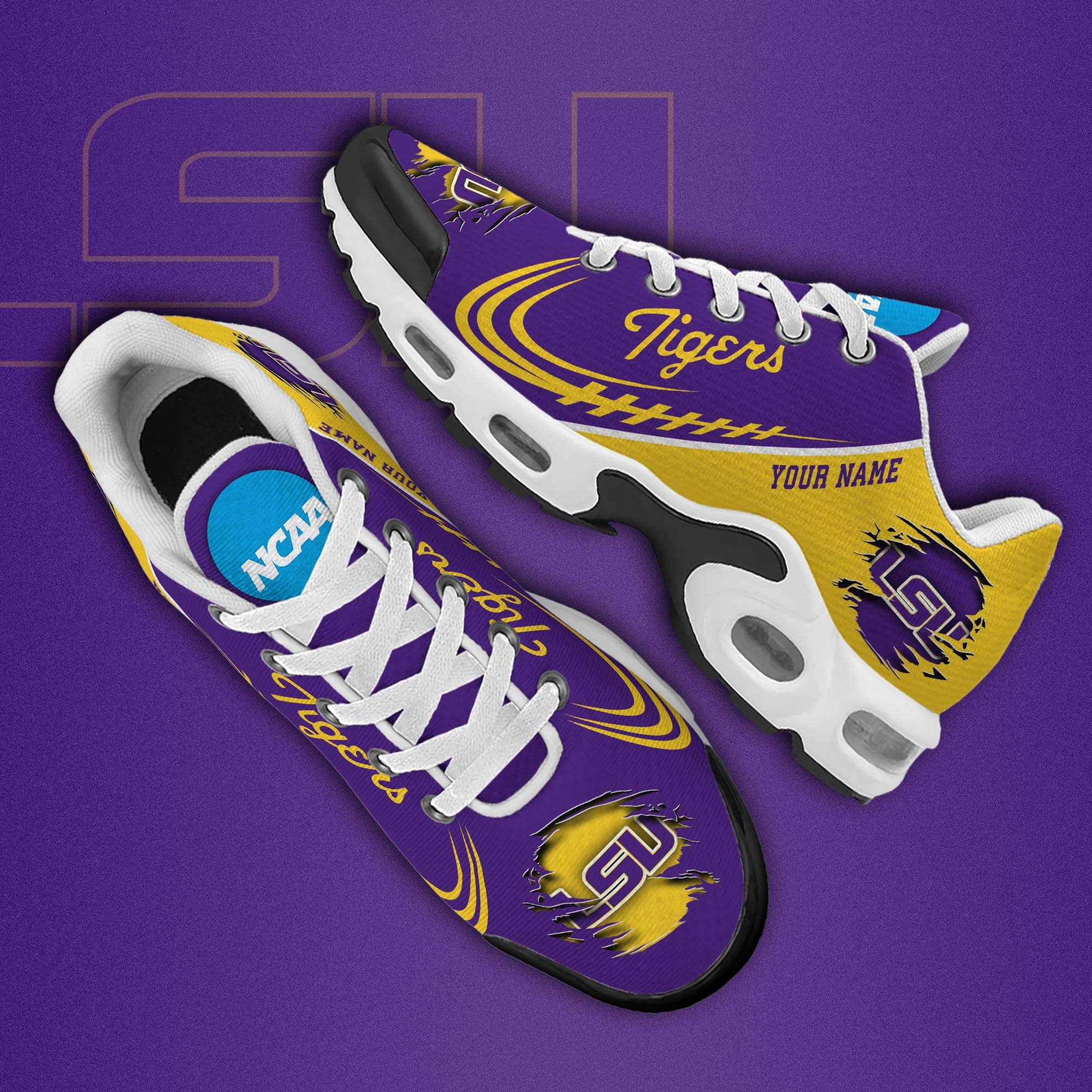 LSU TIGERS TN Shoes 2026 Version Custom Name
